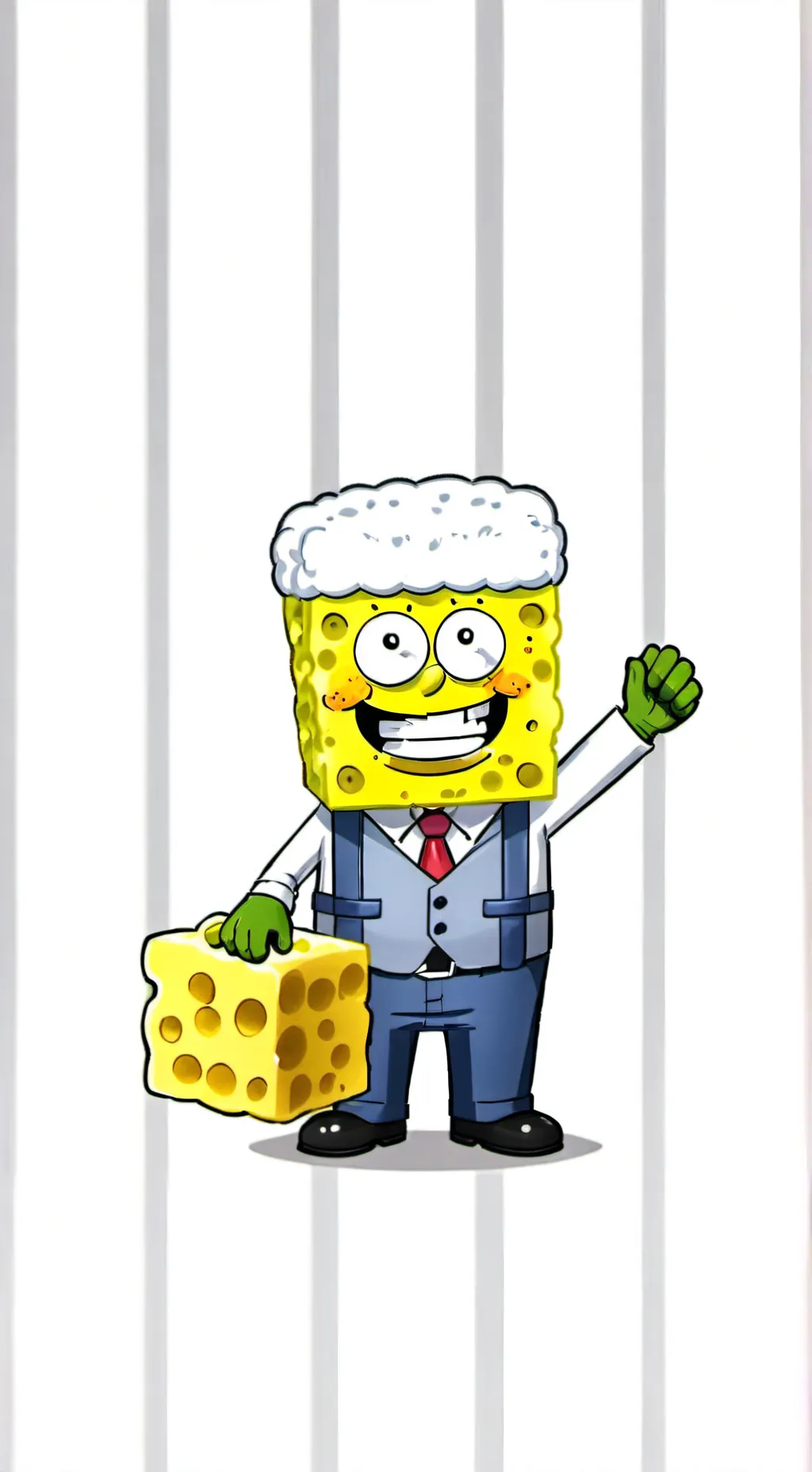 ai character: spongebob background