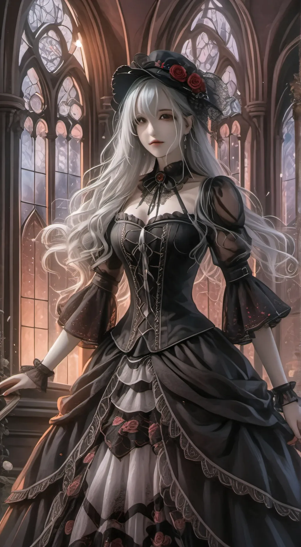 ai character: viktoria Reni  background