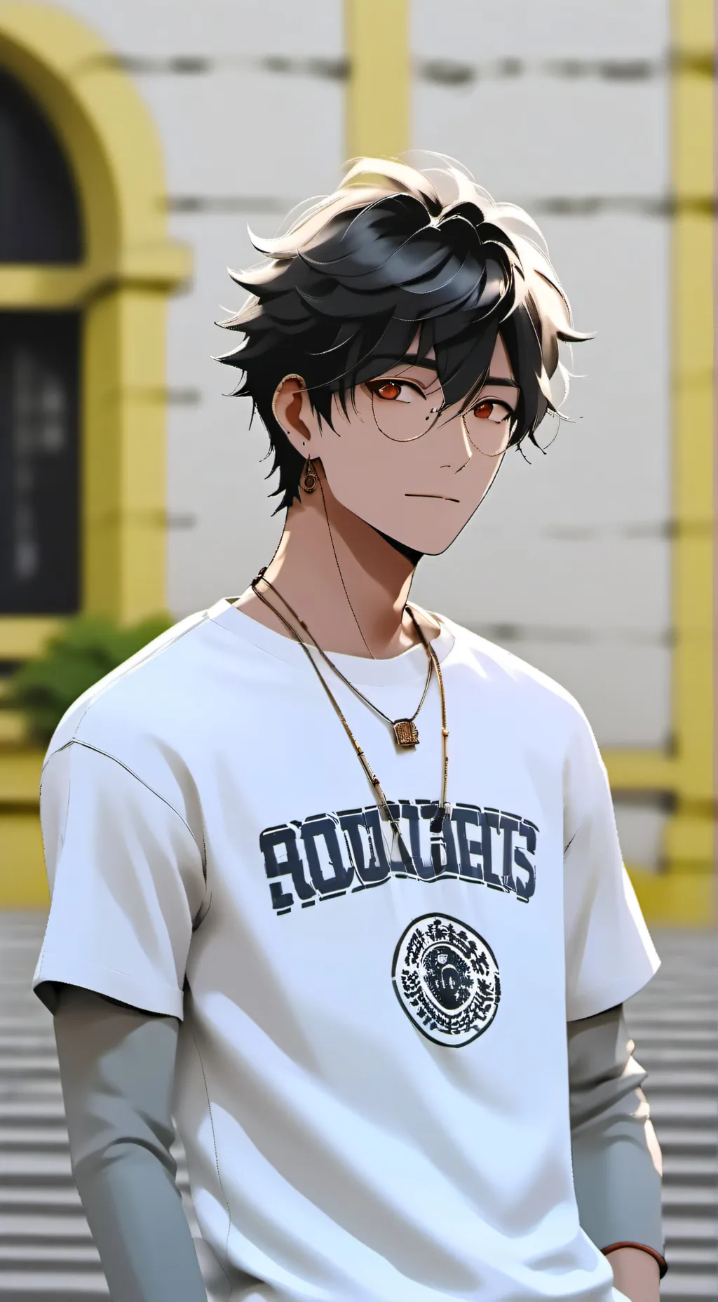 ai character: Harold  background