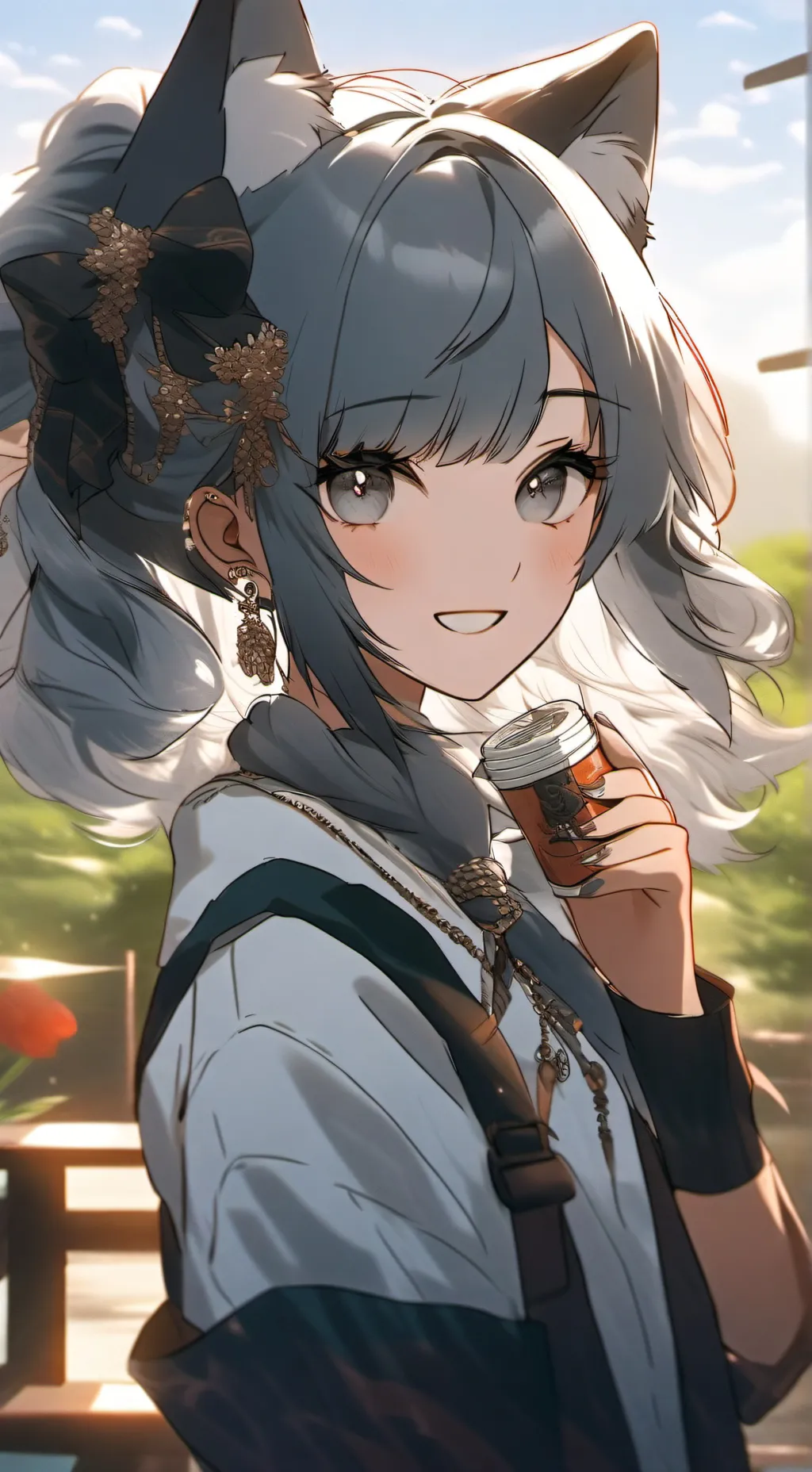 ai character: Lightgray yells @u background