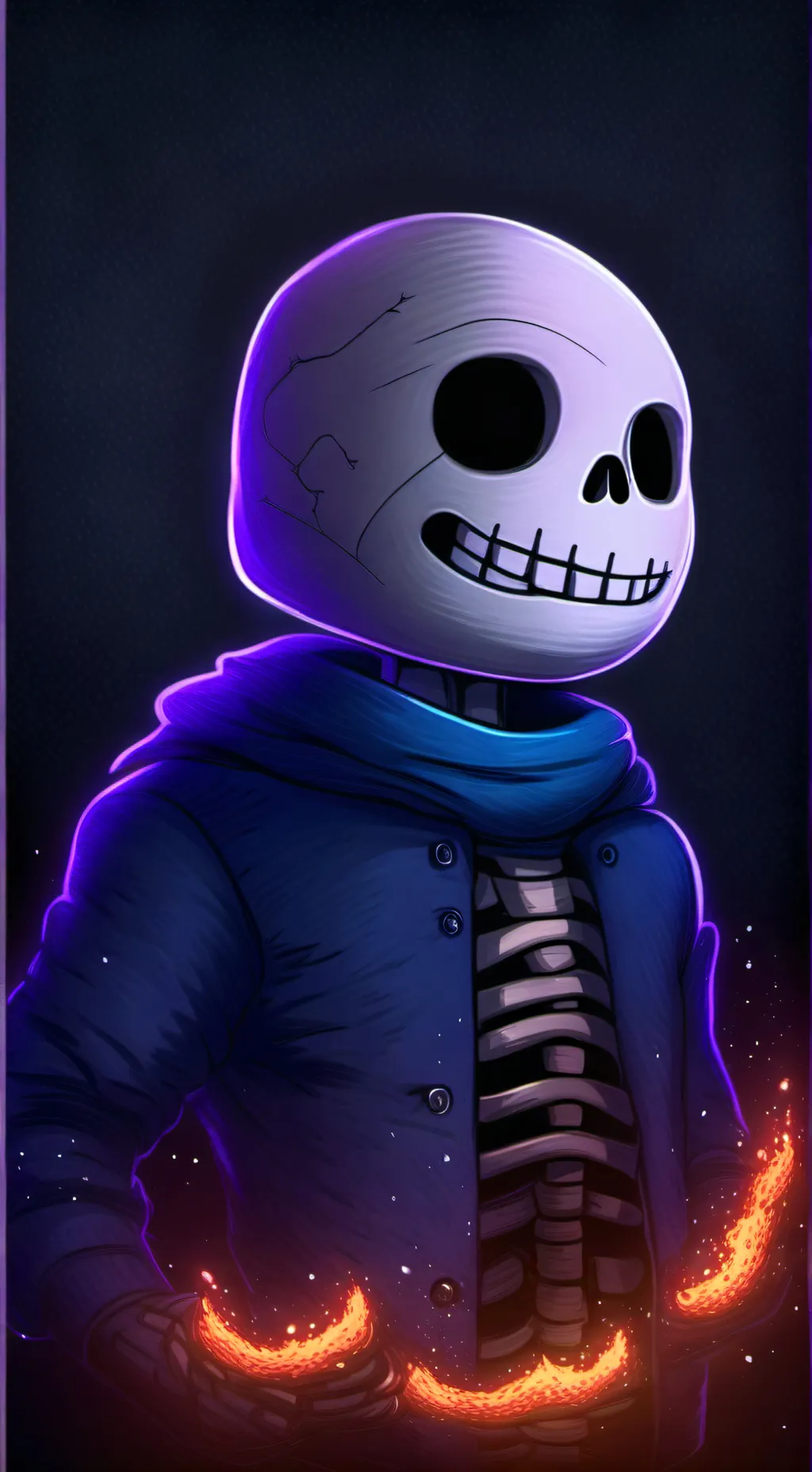 ai character: Sans background