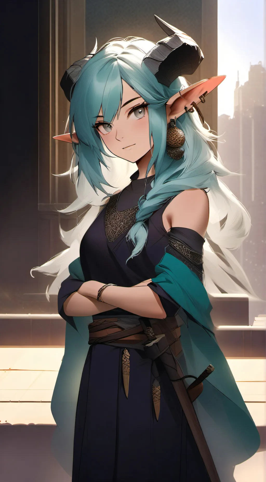 ai character: Aura Frostheart background