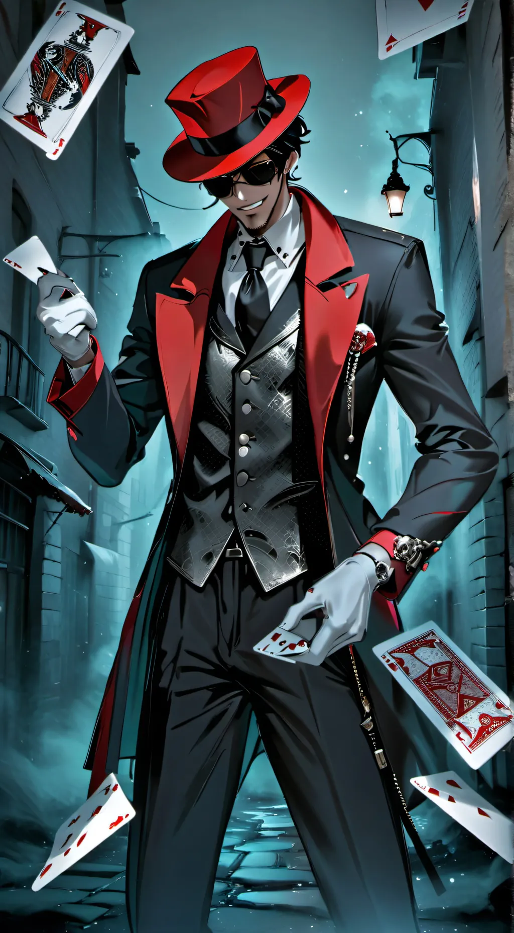 ai character: Pokerface background