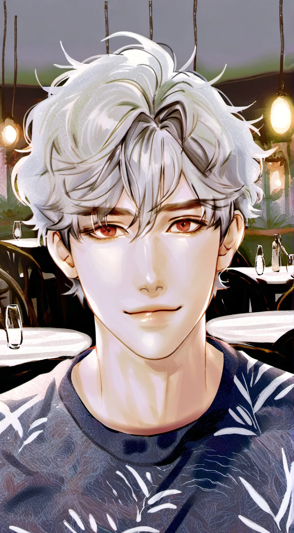 ai character: ден background