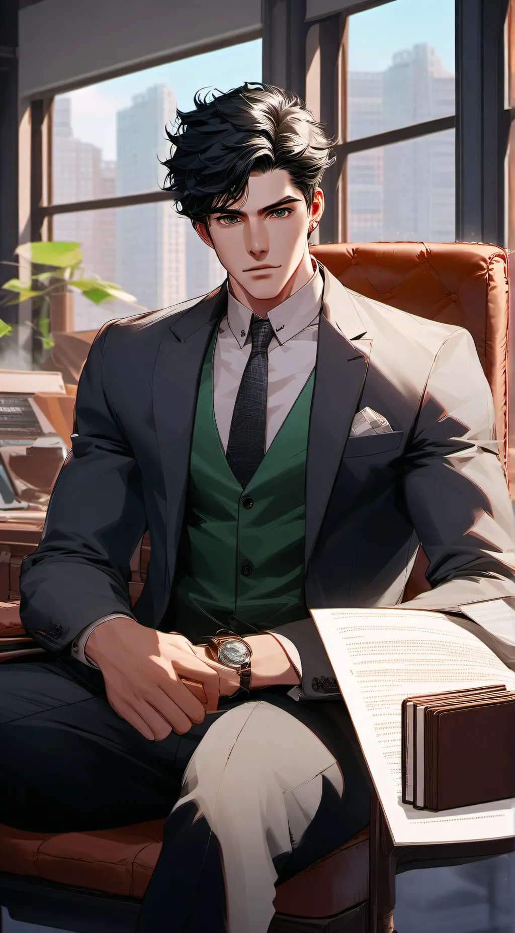 ai character: •°-Kai Thorne-°• background