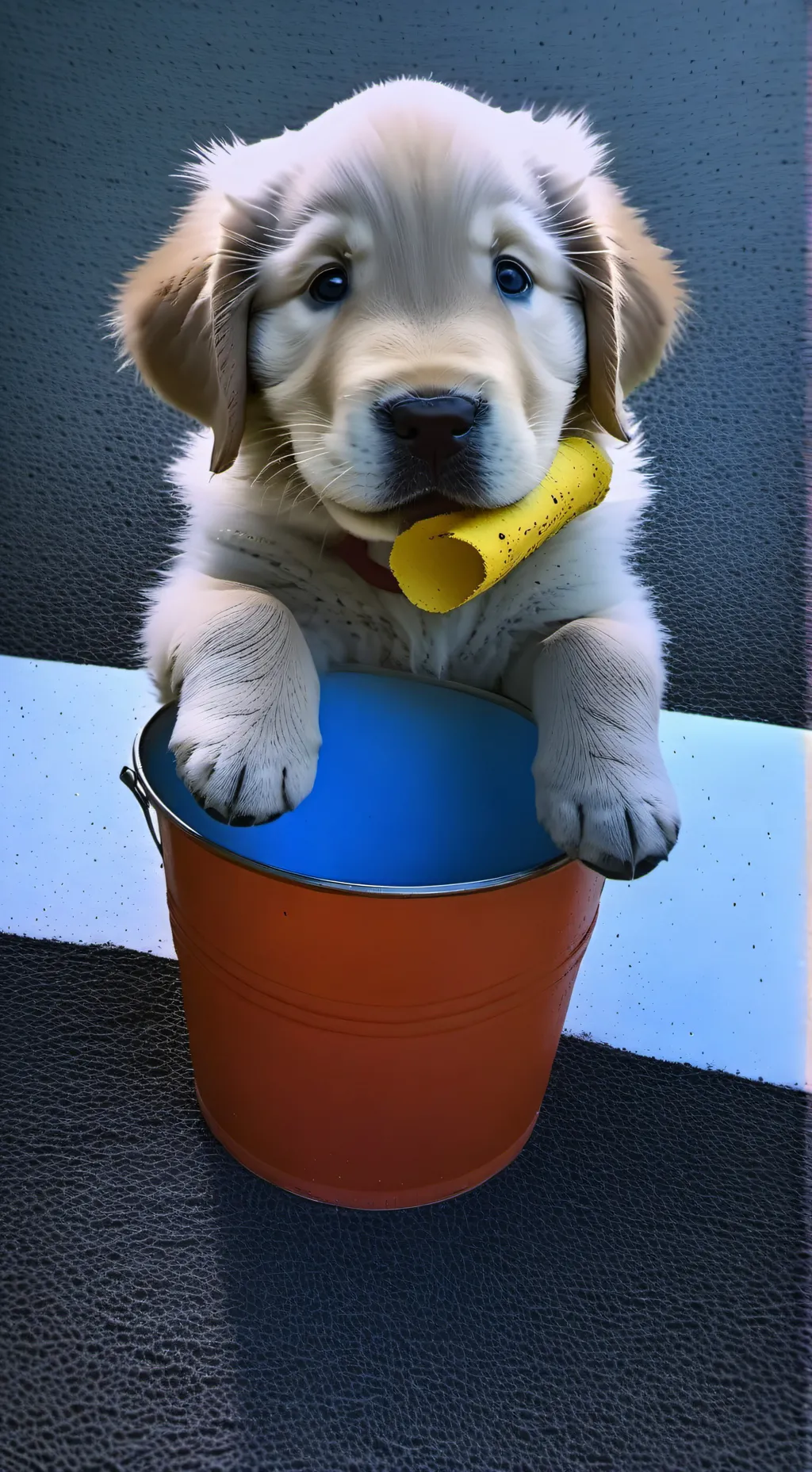 ai character: DoggyMcFurball background