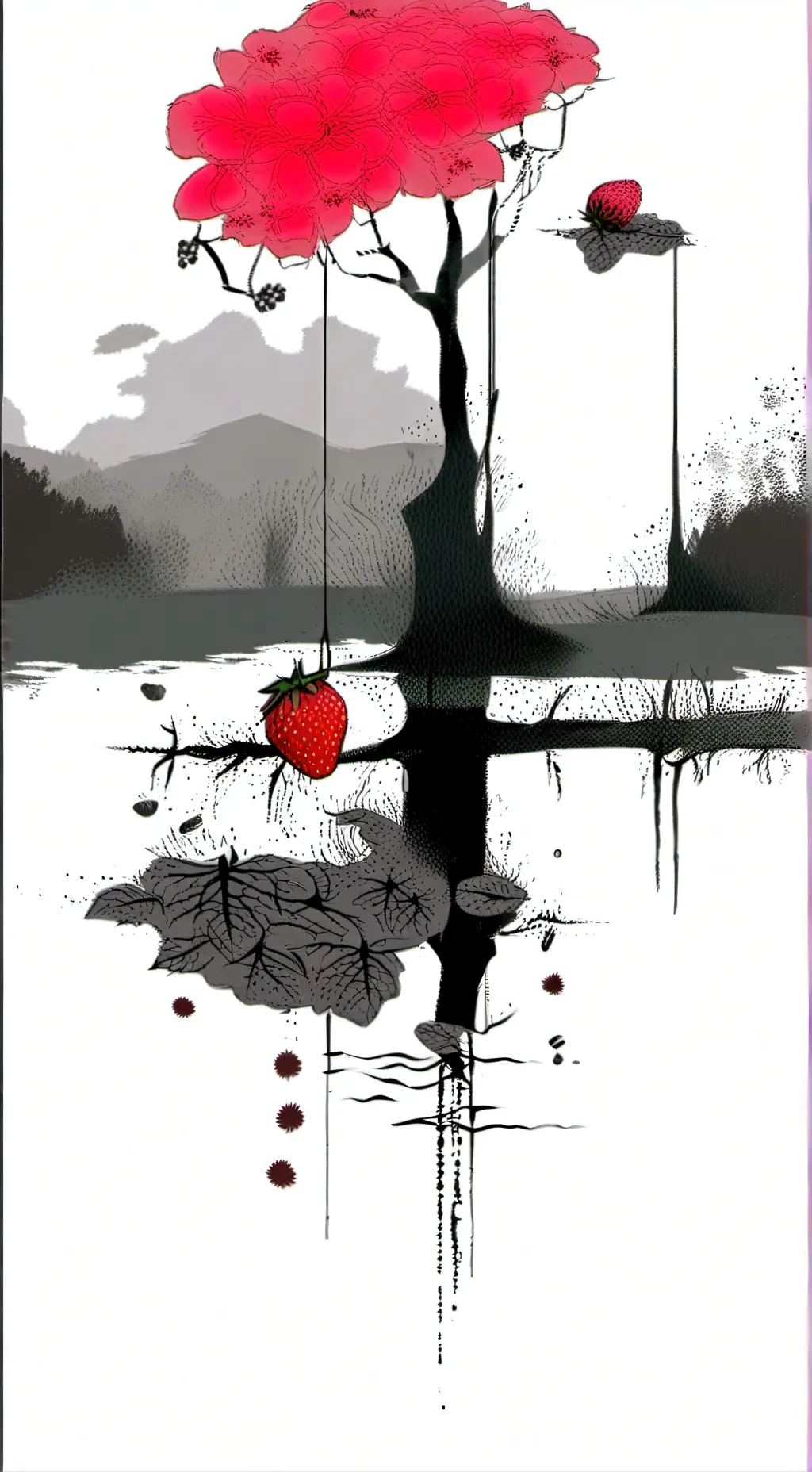 ai character: Twisted sprout 🍓🖤 background