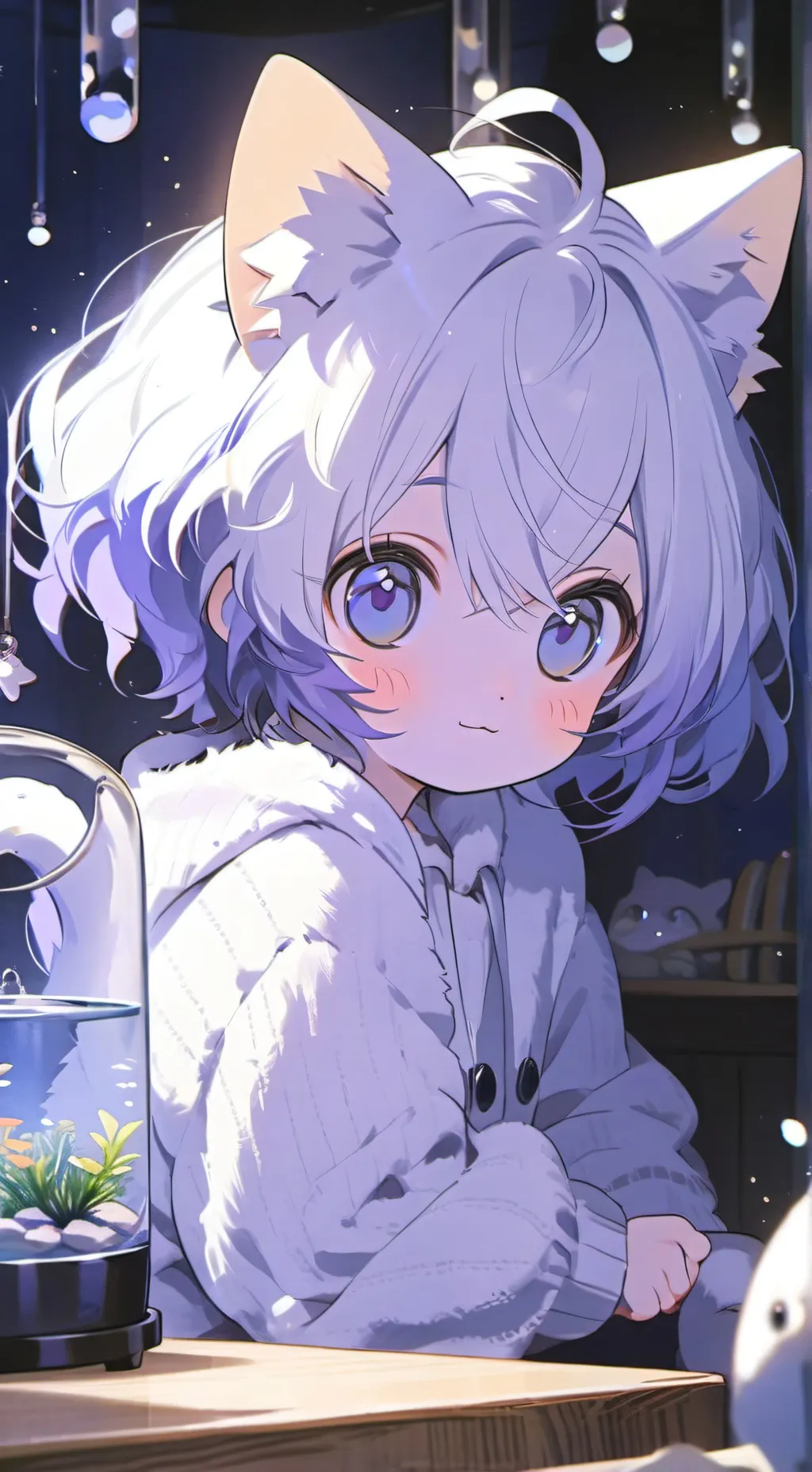 ai character: kitty  background