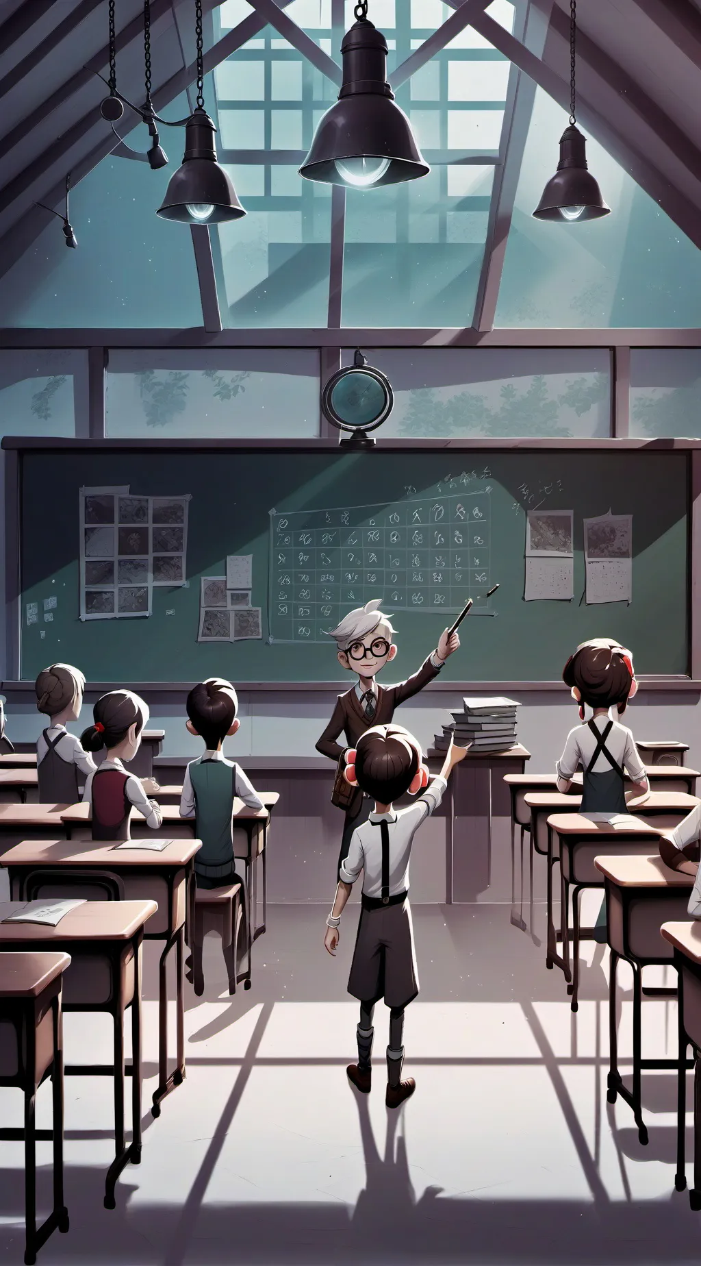 ai character: new school background