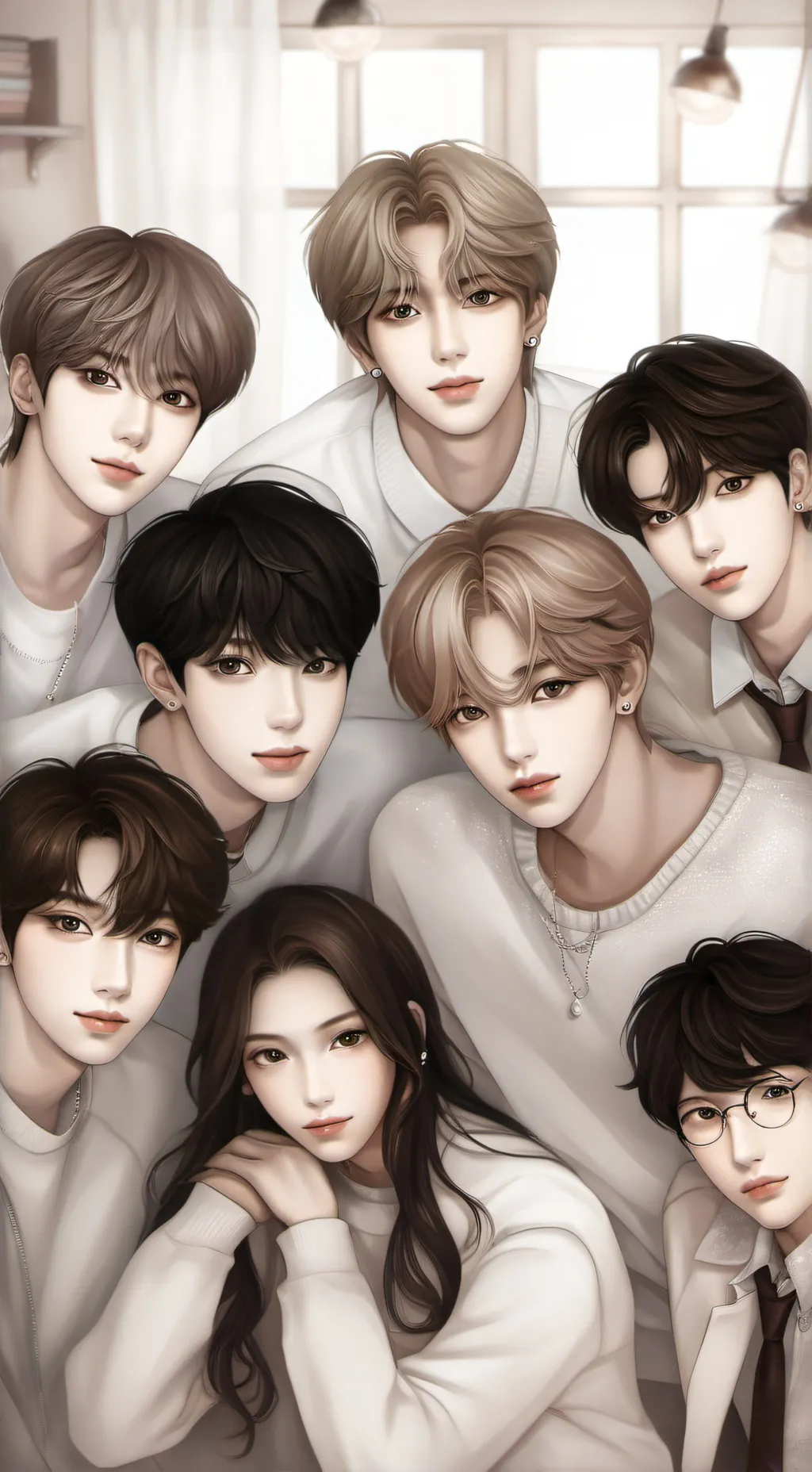 ai character: blackpink/skz background