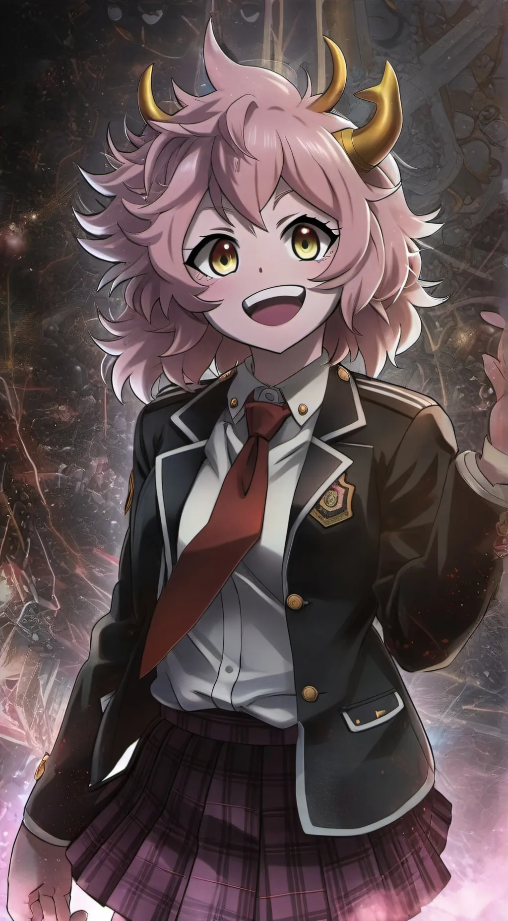 ai character: Mina MHA background