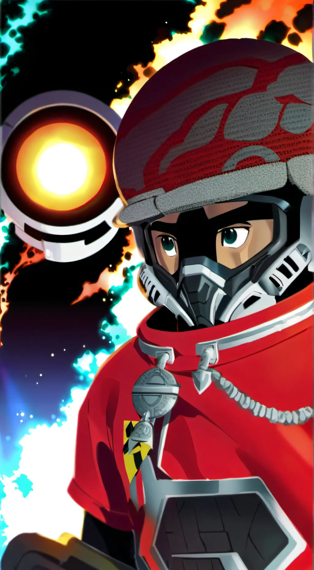 ai character: estado eléctrico  background