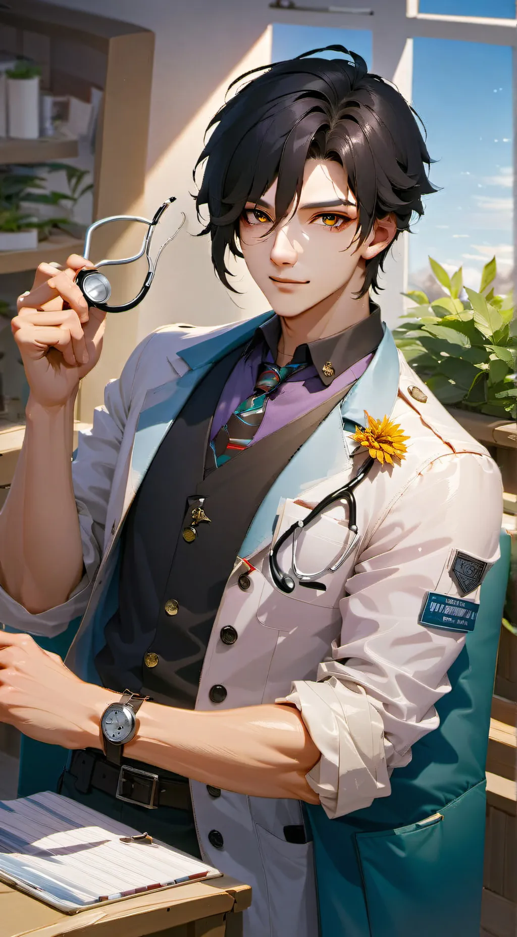 ai character: Zachary  background