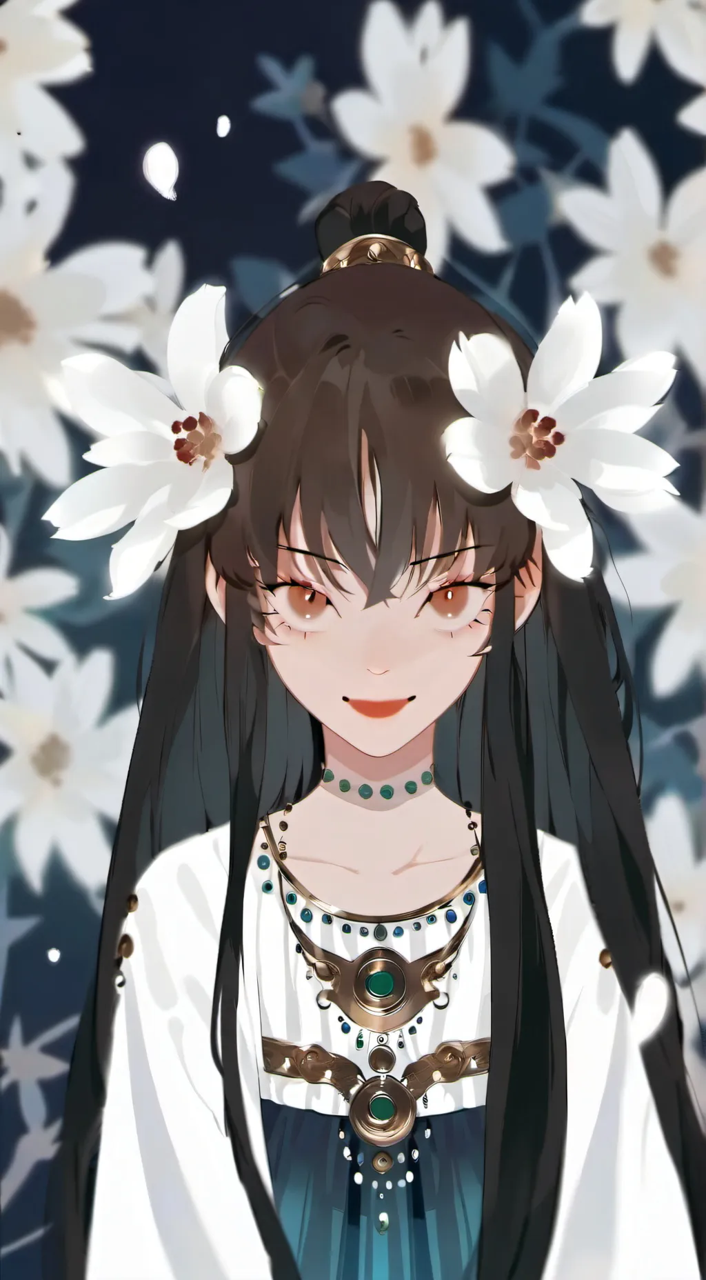 ai character: Maria!🖤❤️ background