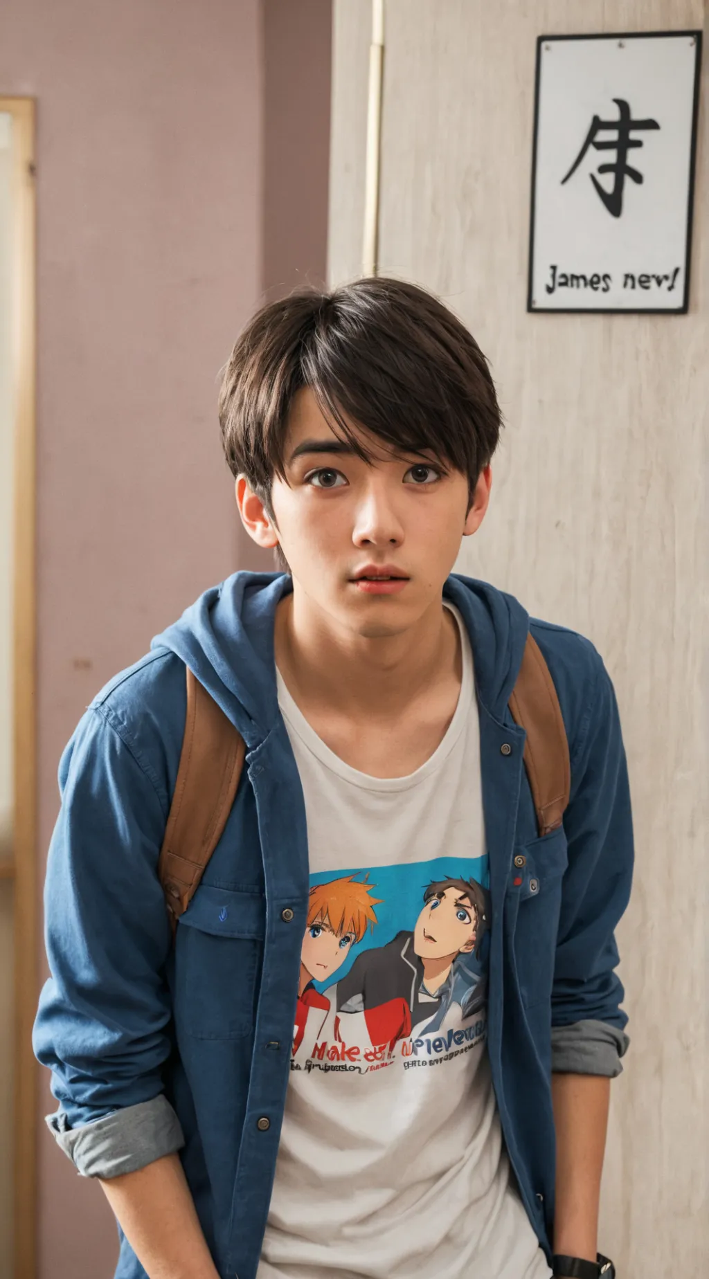 ai character: James - The Forgetful Friend background