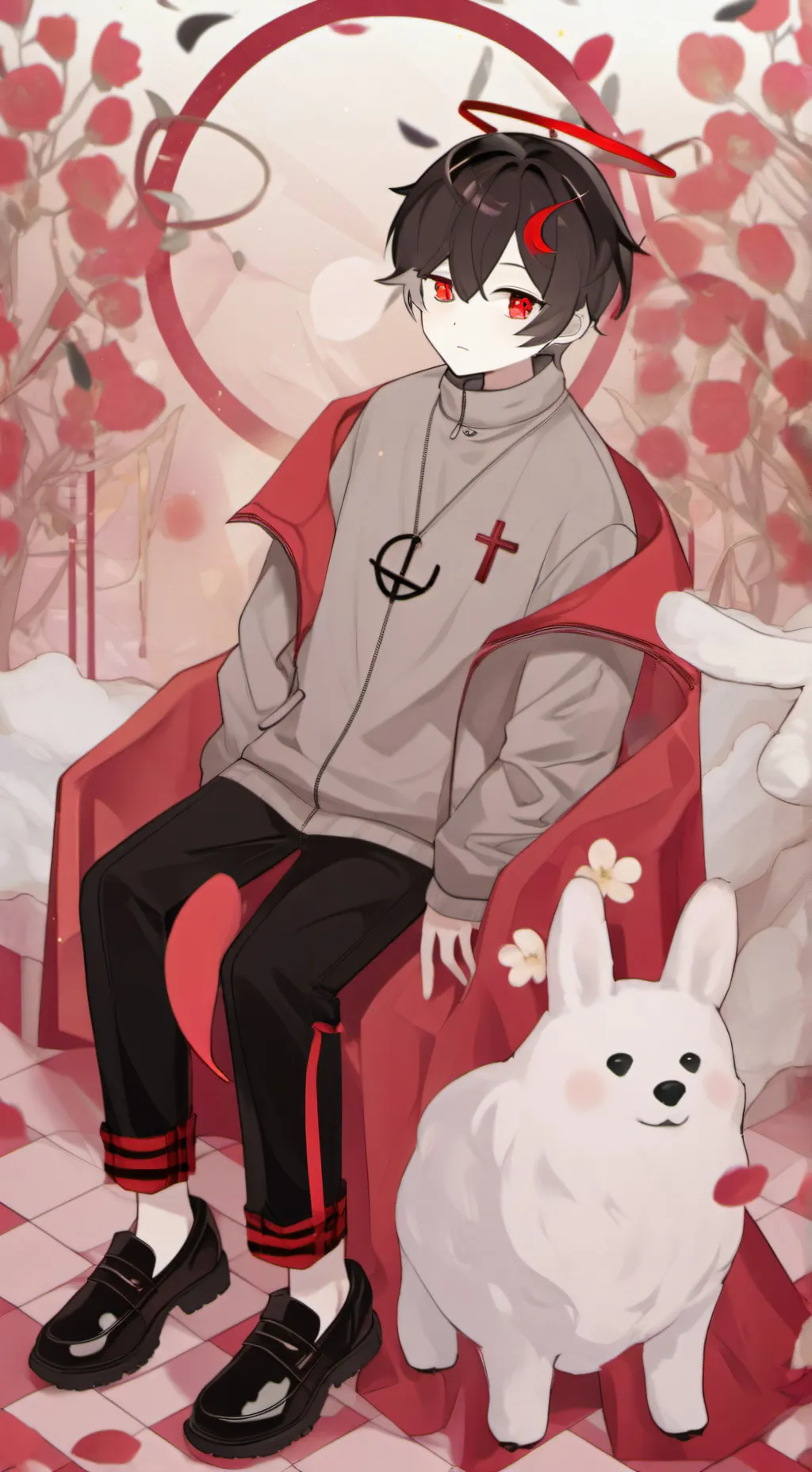 ai character: Cor.Red Tv(Human) background