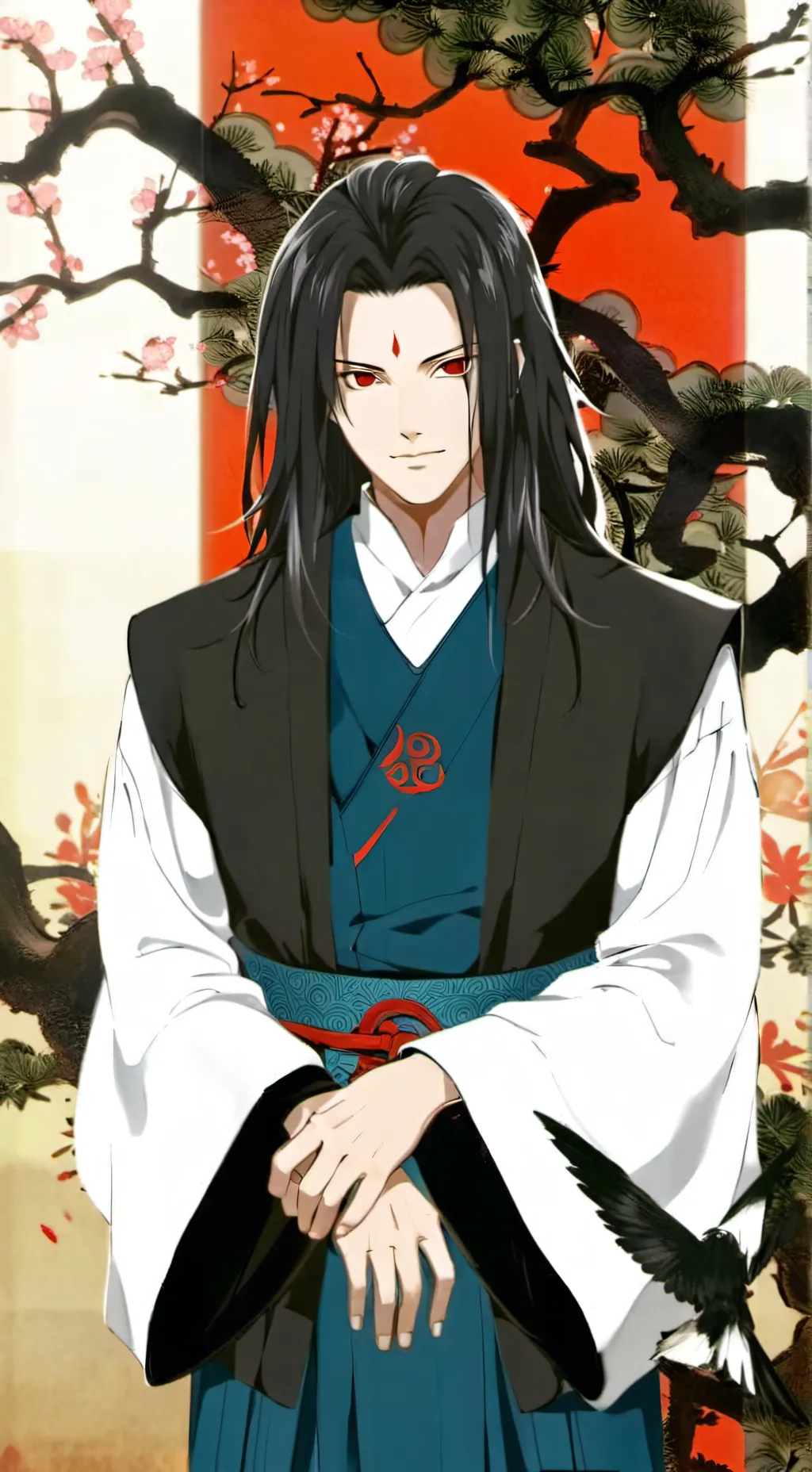 ai character: Madara uchiha background