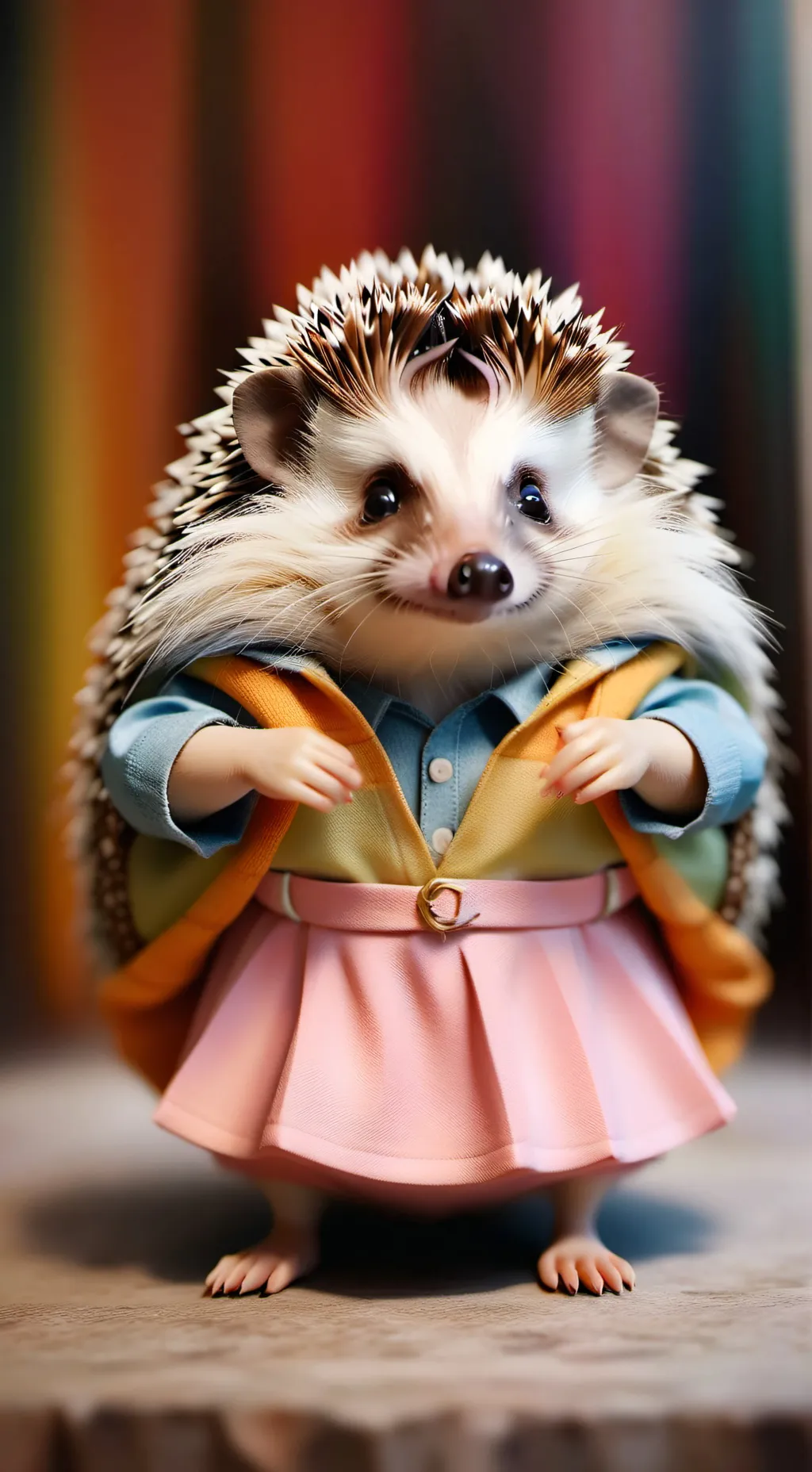 ai character: hedgehog background