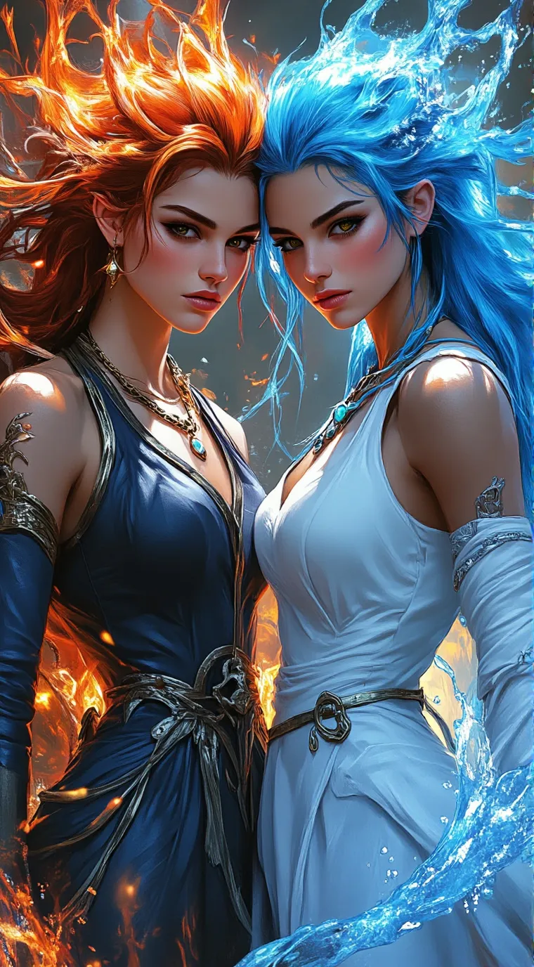 ai character: «Elementals» background