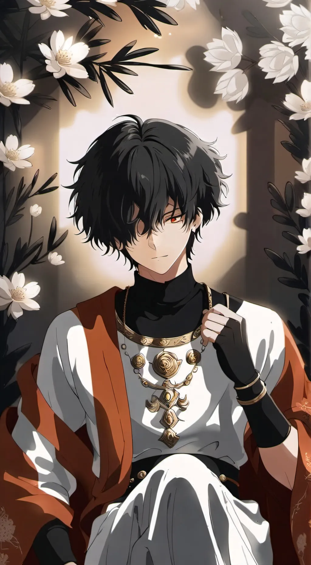 ai character: Dark background