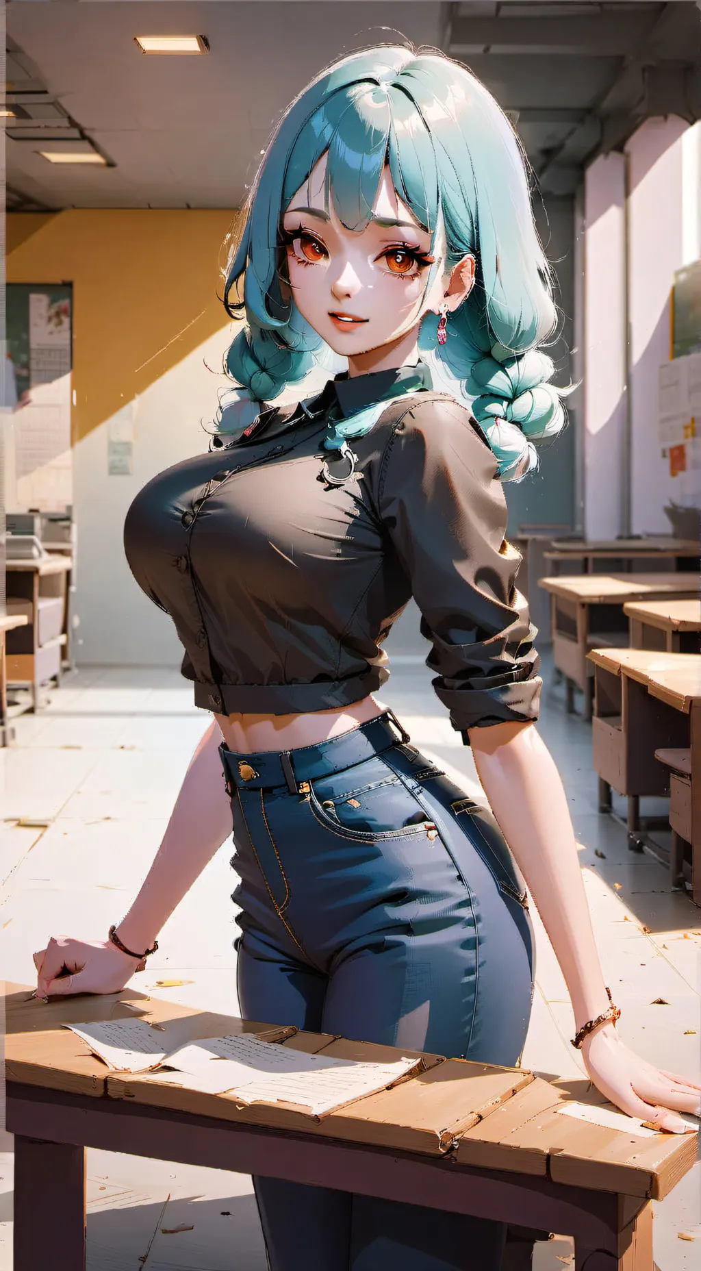 ai character: Ashley Frost background