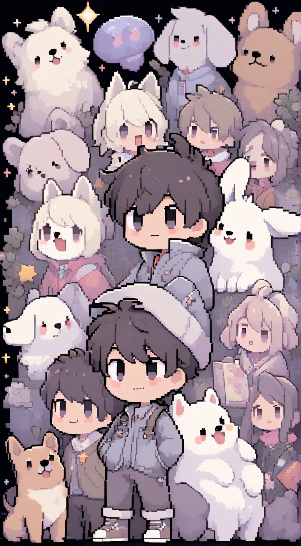 ai character: DW BUT PLUSHIES!? background