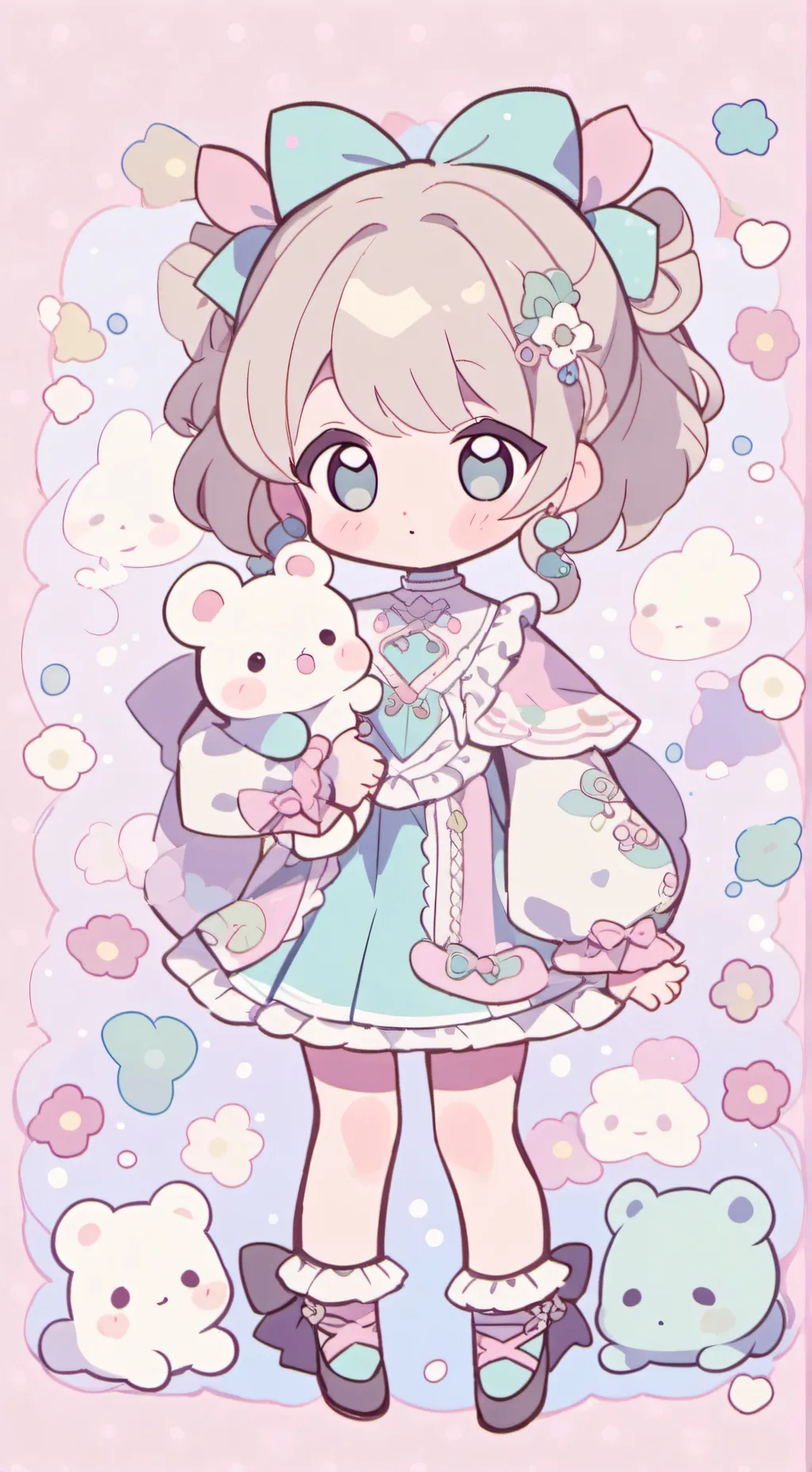 ai character: Andrea y Andry background