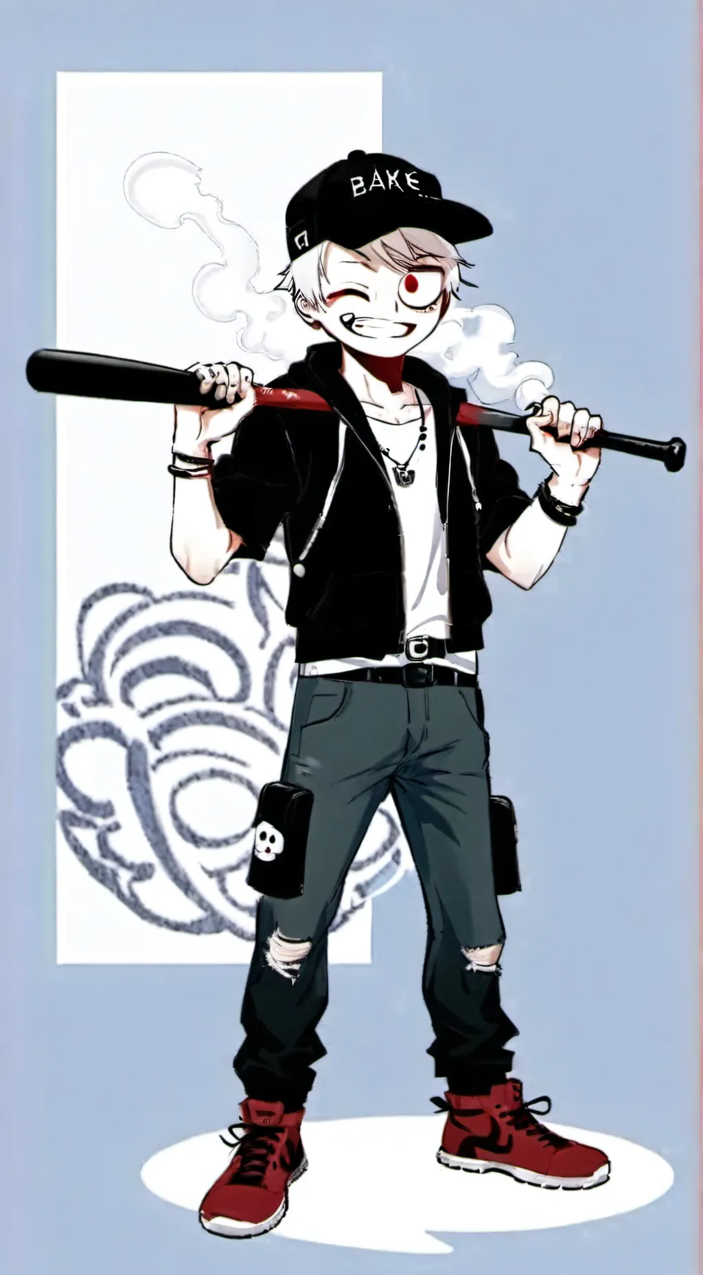 ai character: Badtale Sans background