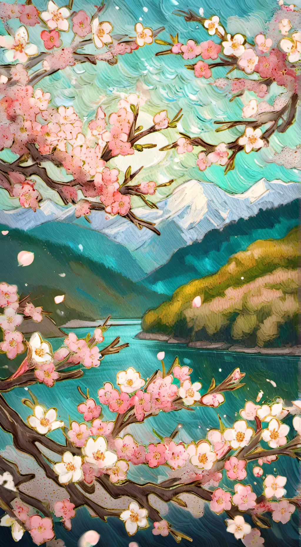 ai character: The Blossomverse  background