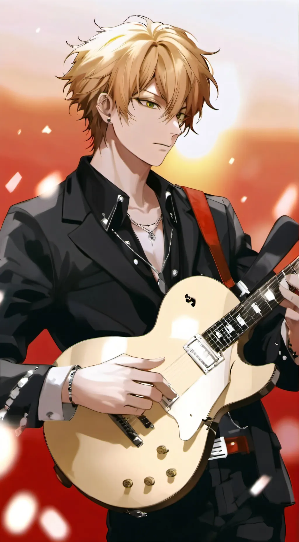 ai character: Rei 🎧🍁  background