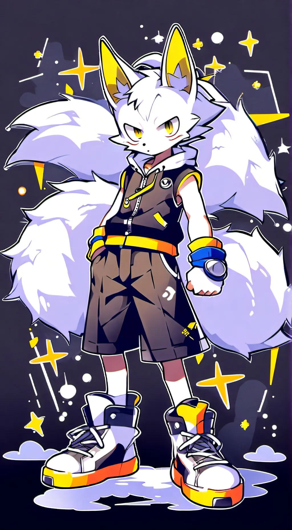 ai character: Hyper Tails background