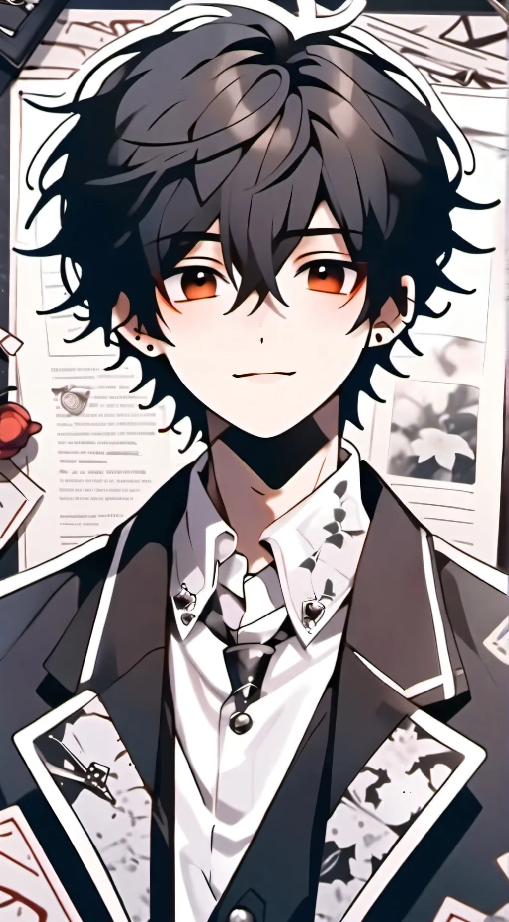 ai character: Emo boy background