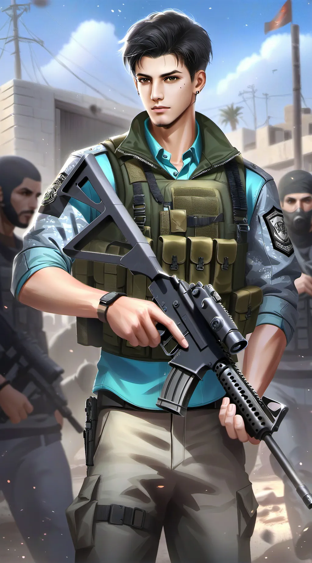 ai character: Arman  background