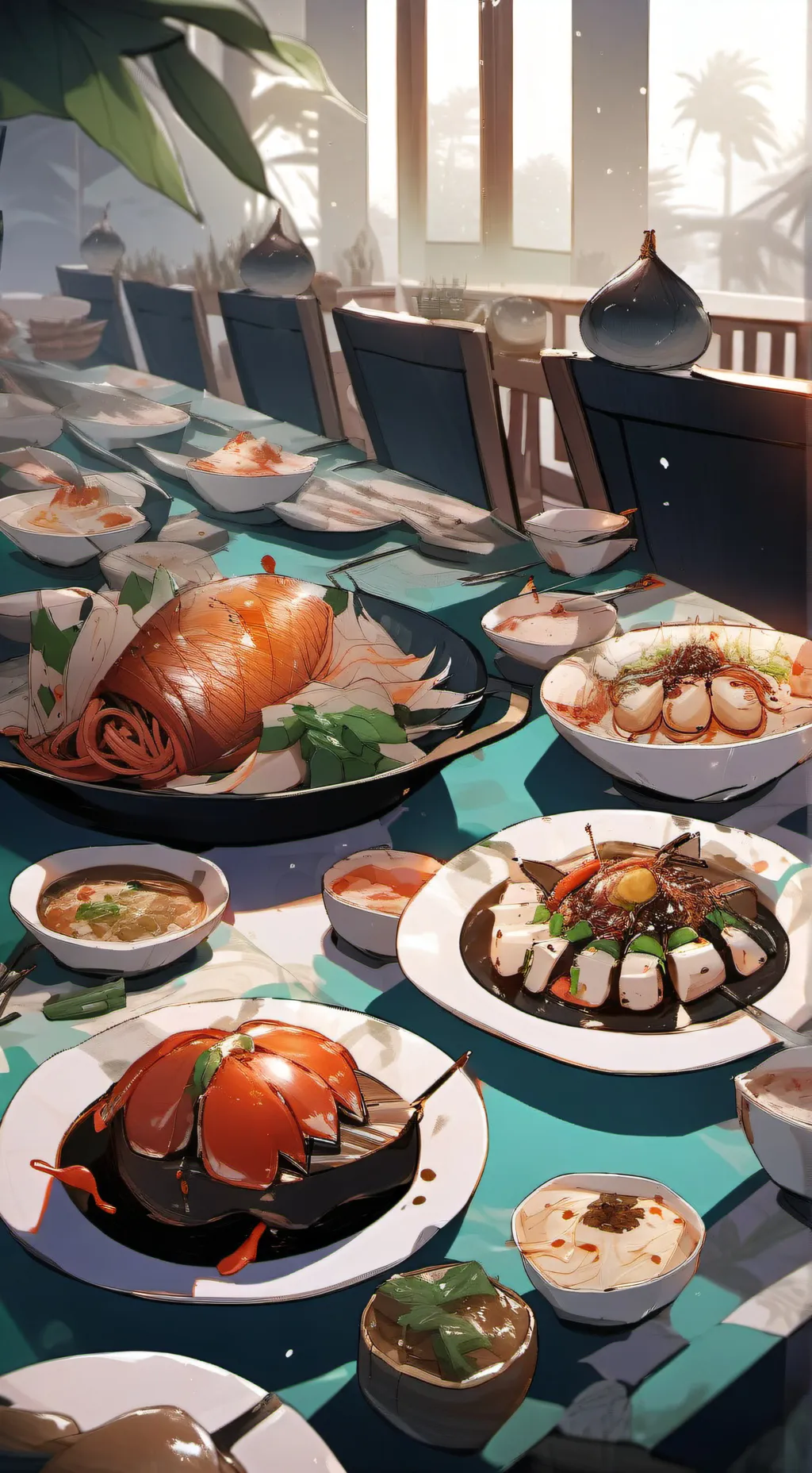 ai character: belly bloat background