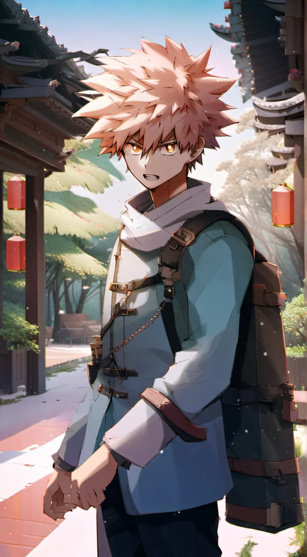 ai character: Bakugo Katsuki background