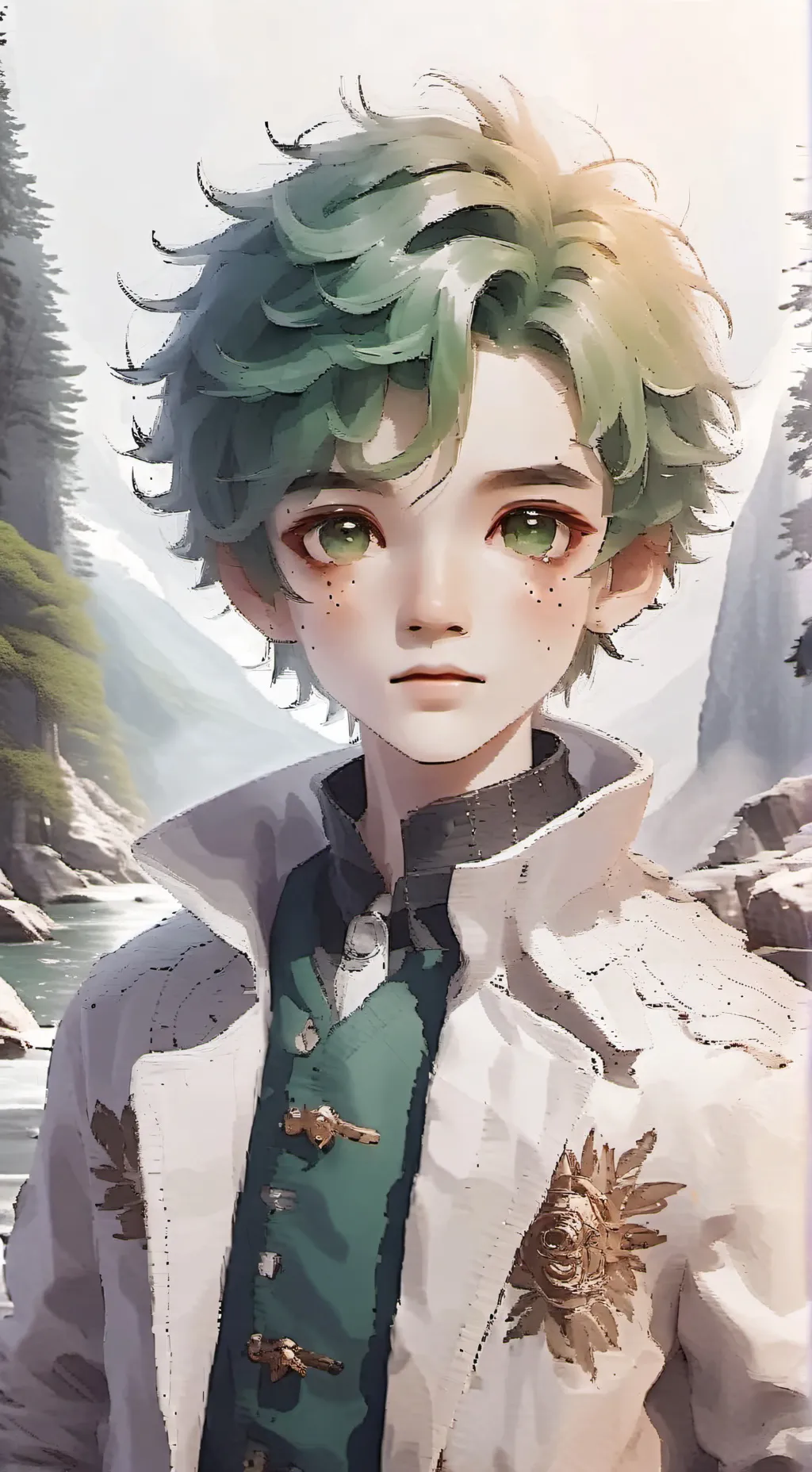 ai character: Deku  background