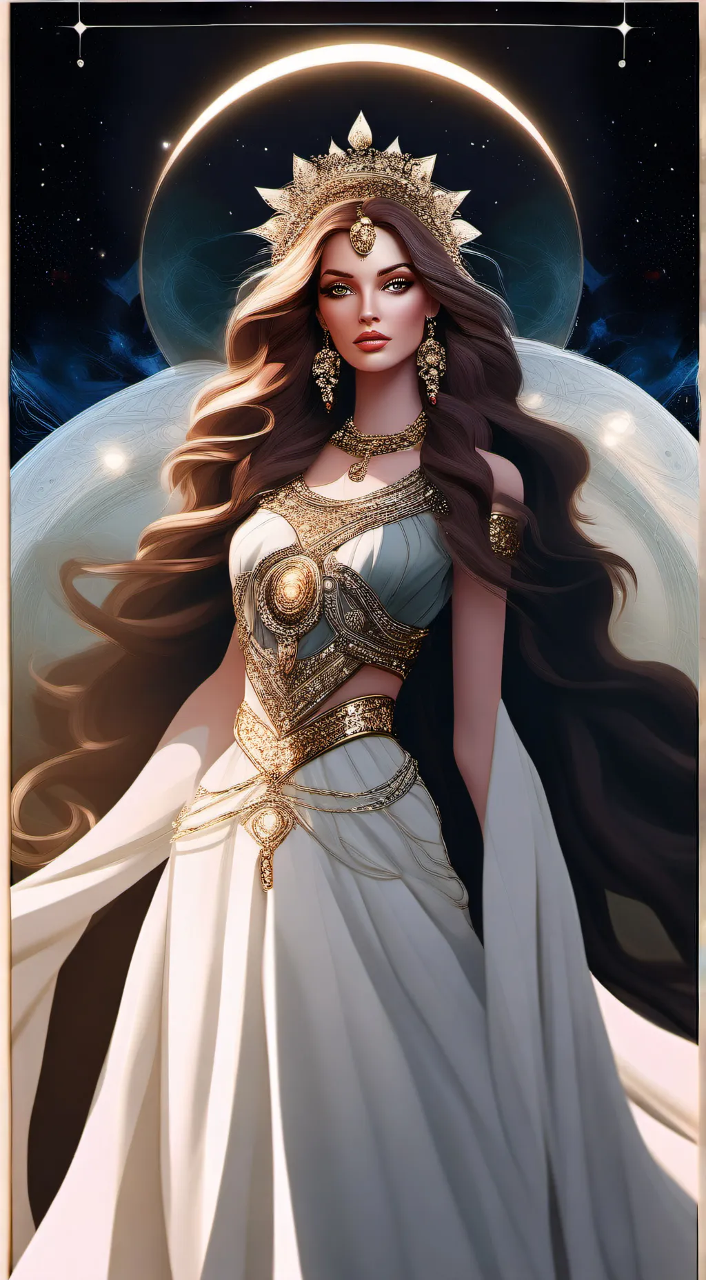 ai character: Celestia background