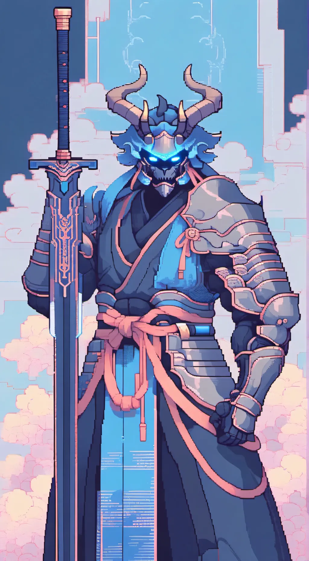 ai character: Azrael  background