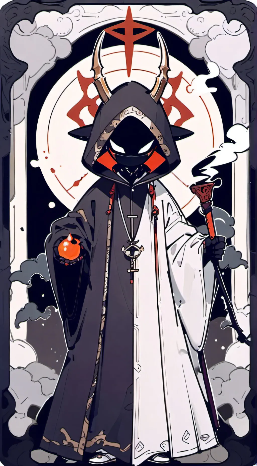 ai character: Dw eres un twisted background