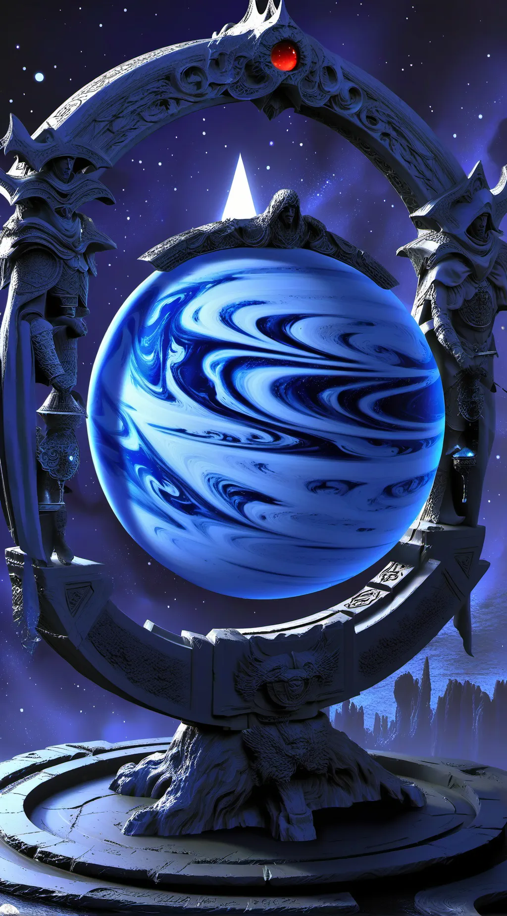 ai character: Uranus x Earth background