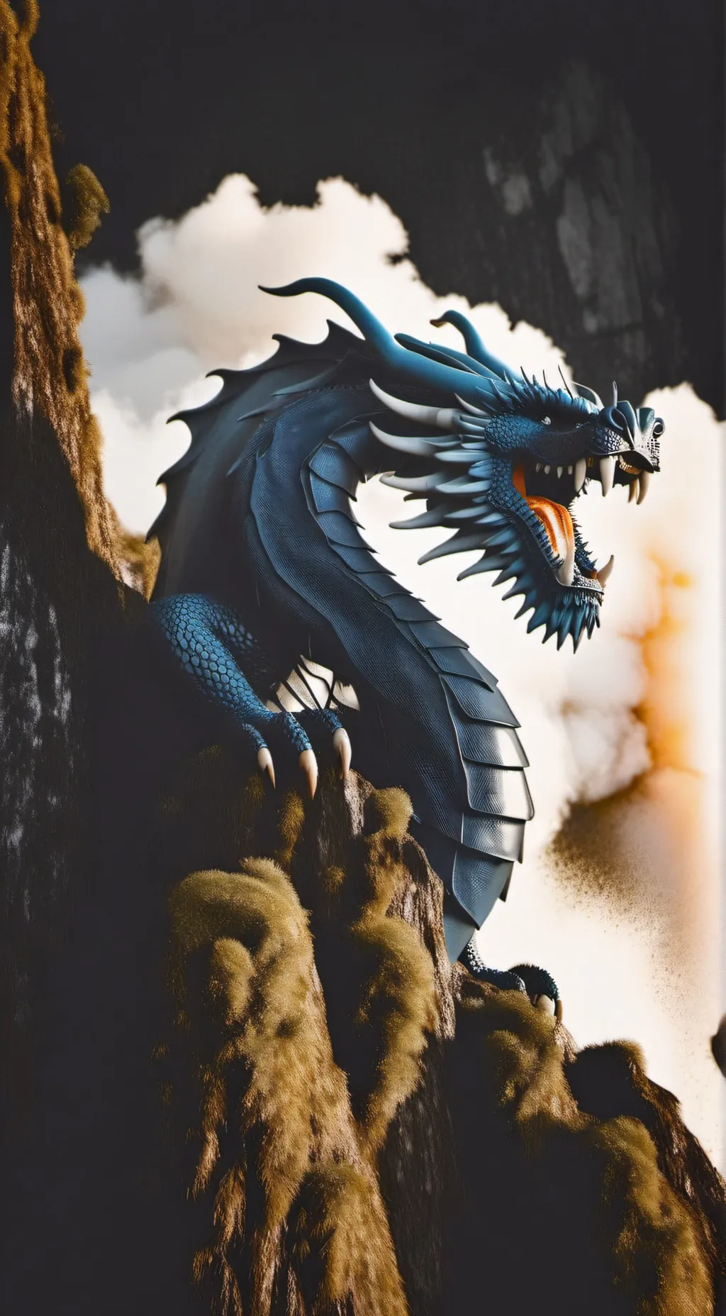 ai character: The Dragon realm  background