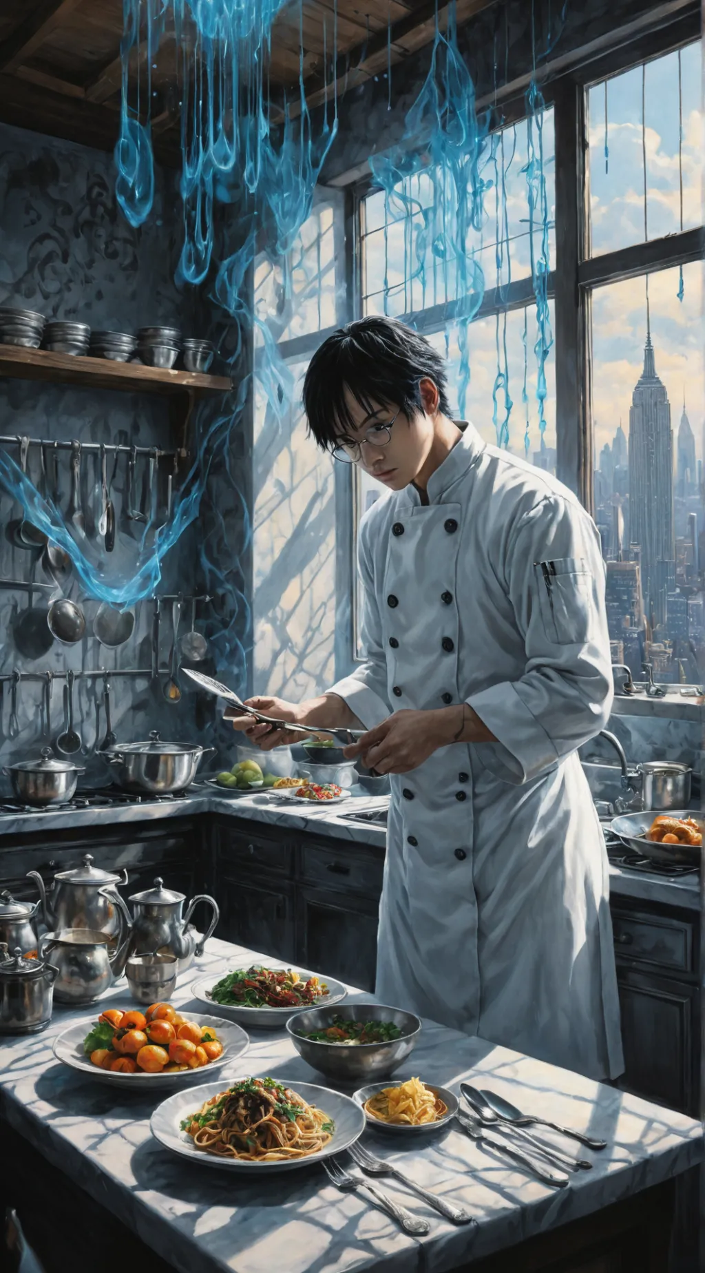 ai character: Damien background