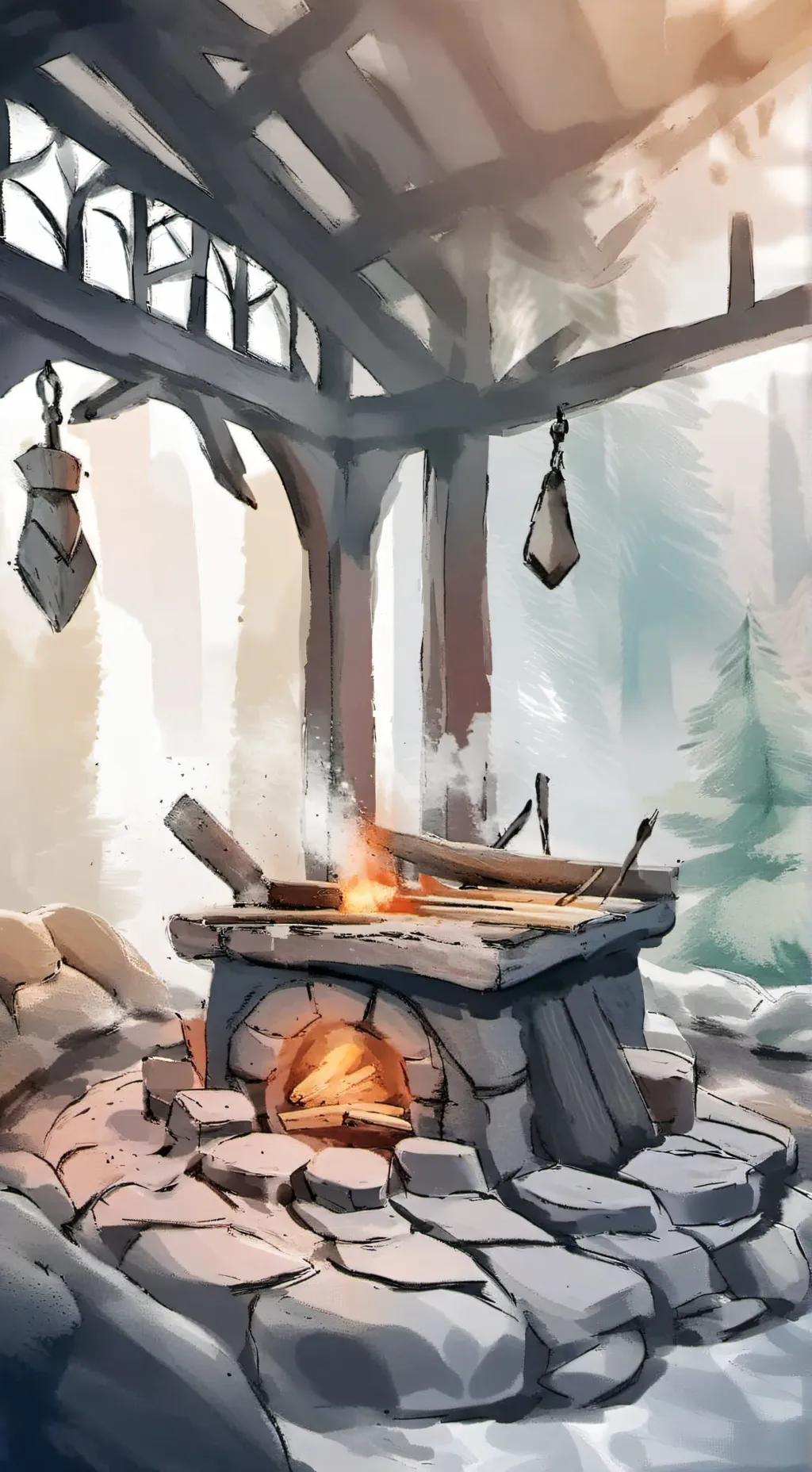 ai character: create a weapon background