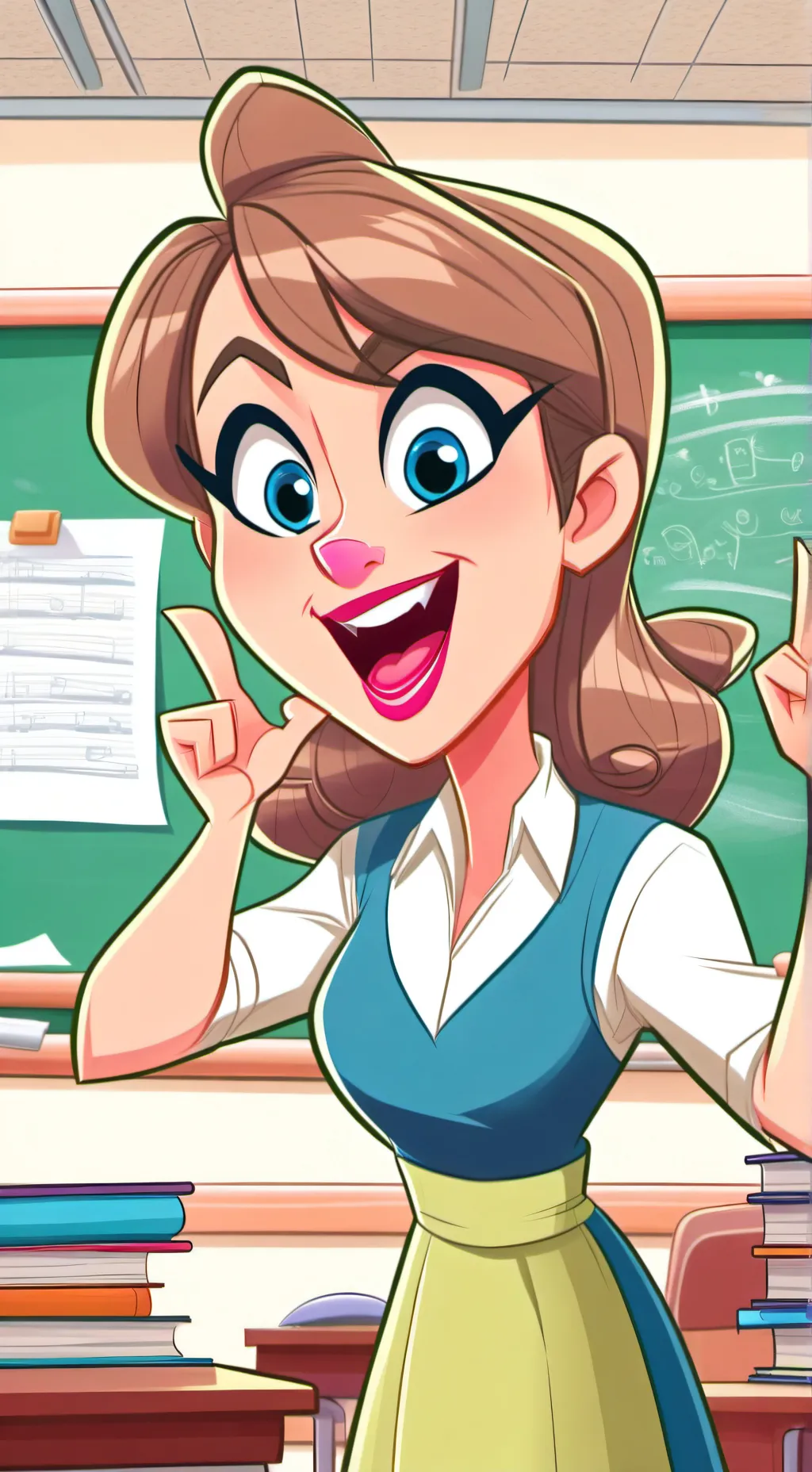 ai character: Mrs ohio background