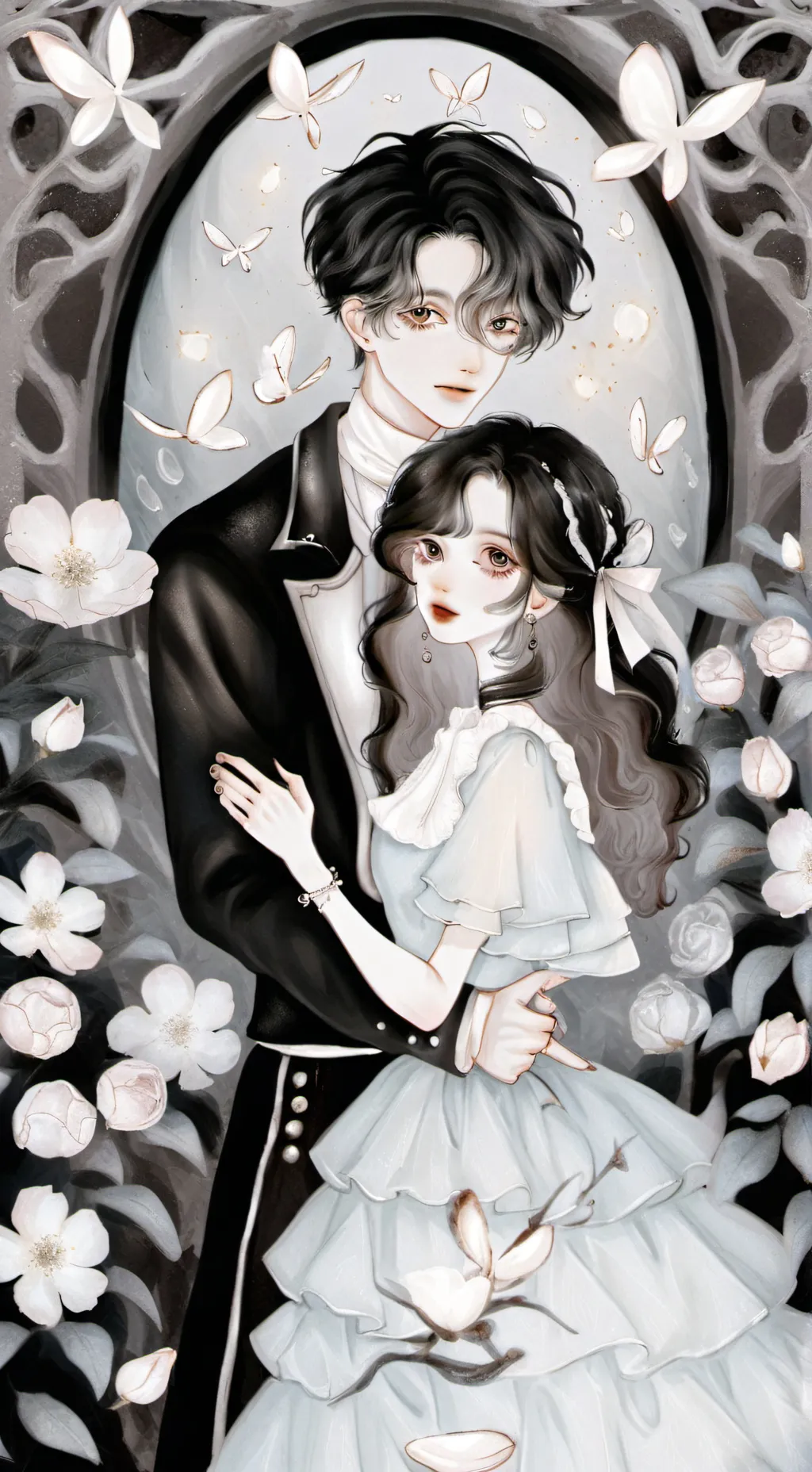 ai character: Rebecca and Andrew background