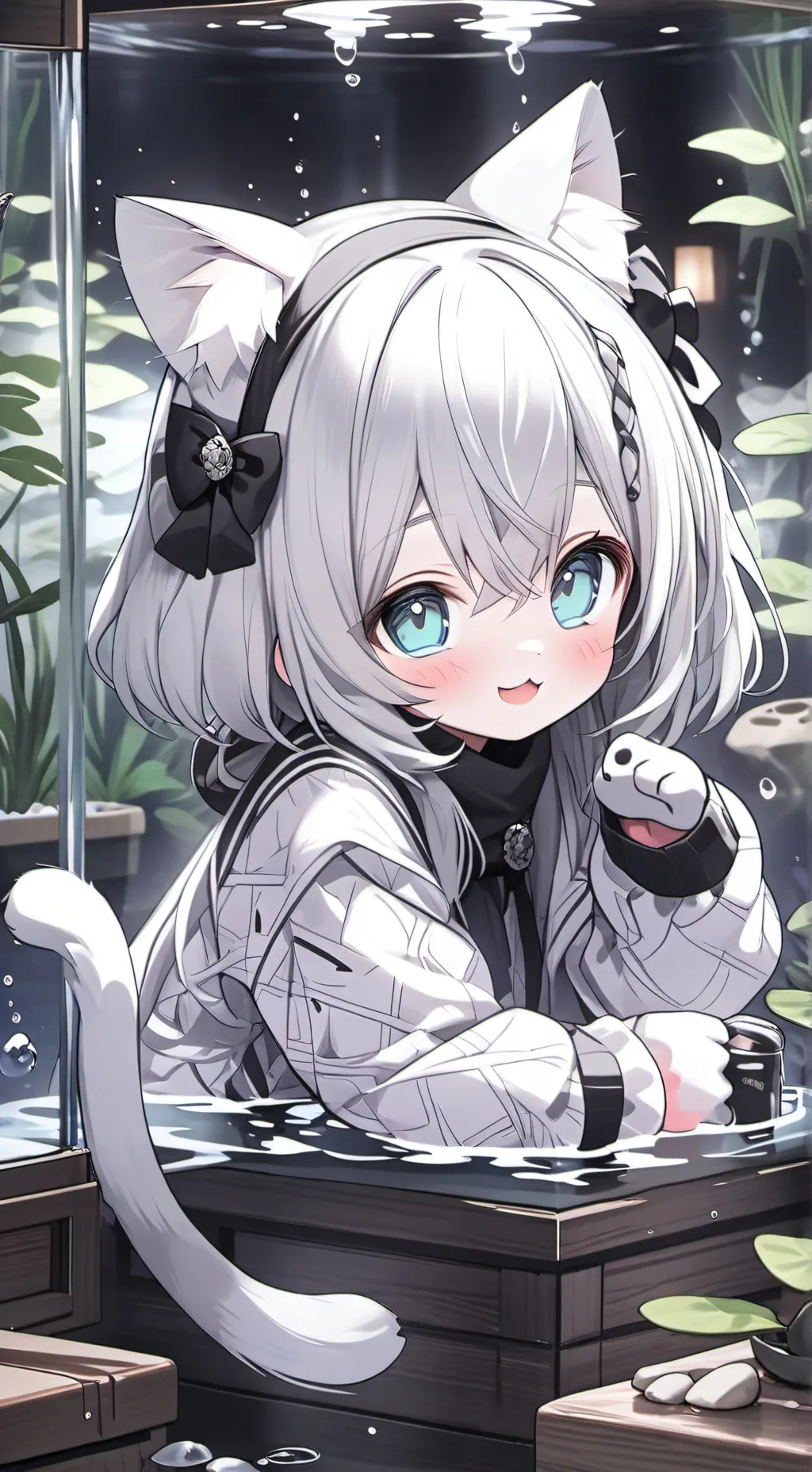 ai character: Silver Splash Spirit background