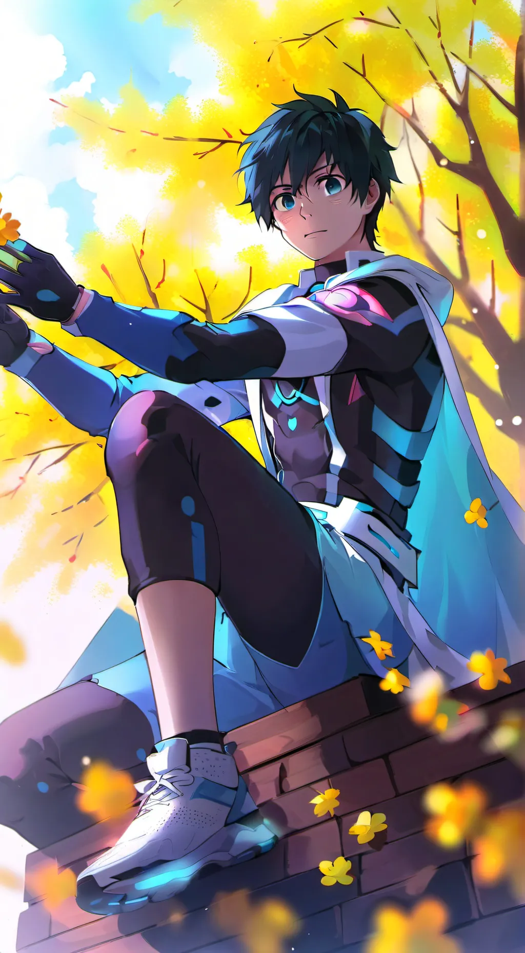 ai character: mha 🐺🧡🐱❤🤍🐰💚 background