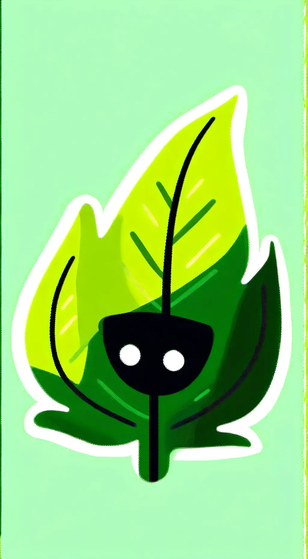 ai character: Leafy background