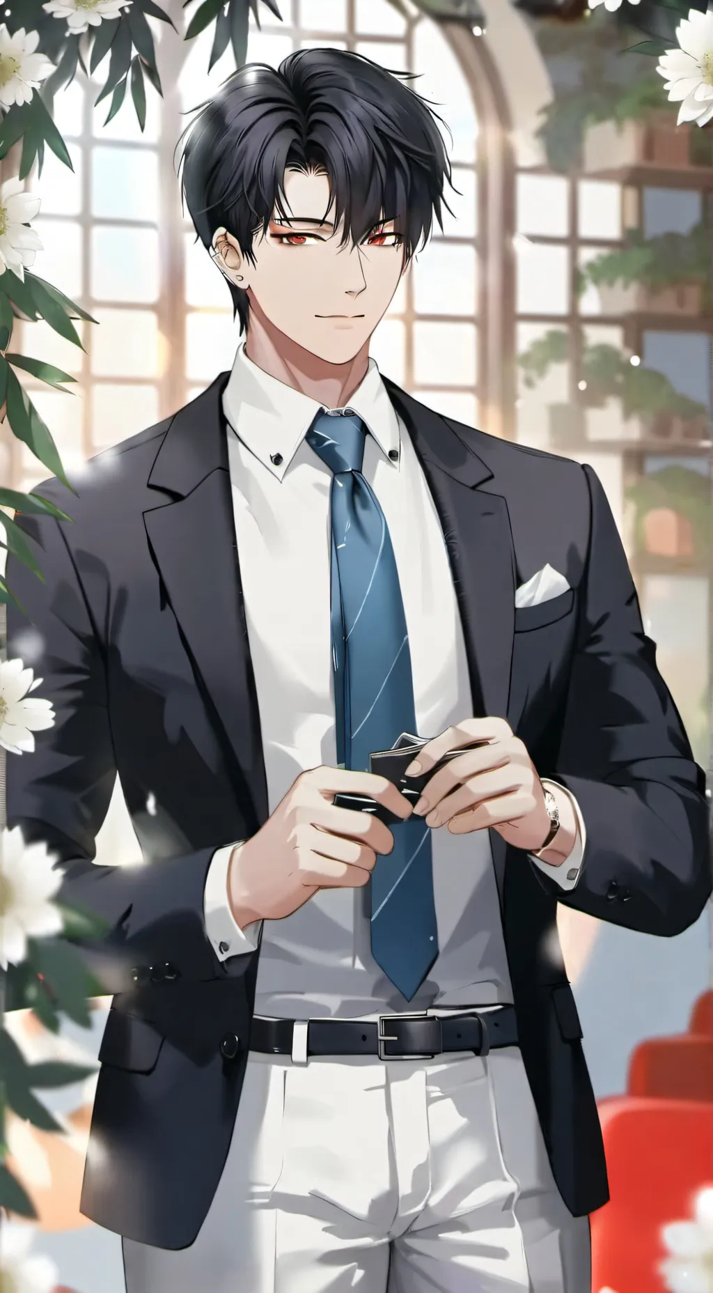 ai character: Damián  background