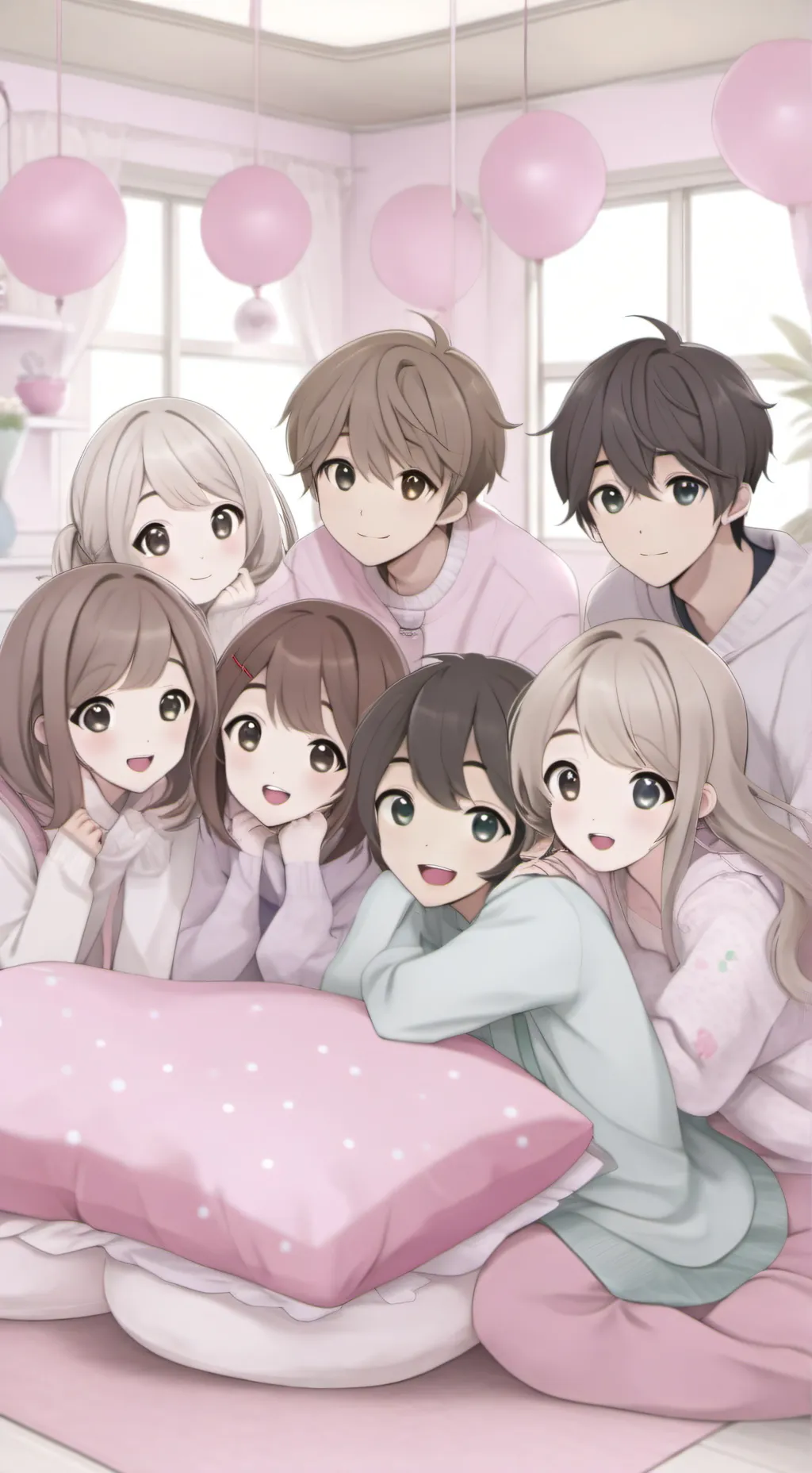 ai character: trolls sleepover!! background